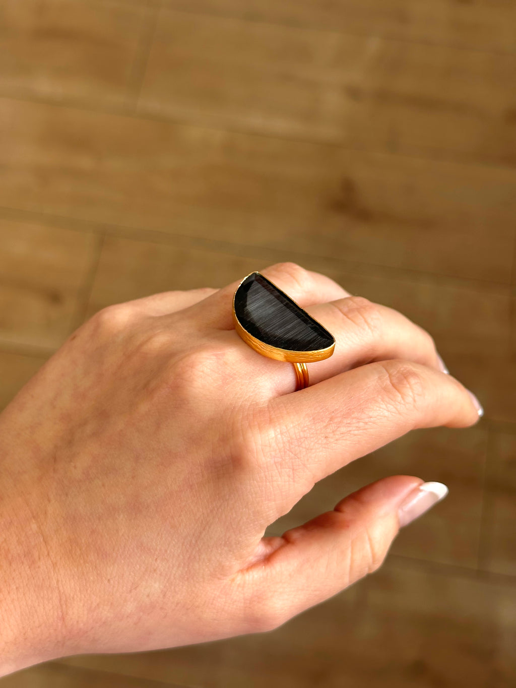 Anillo Afrodita Maxi Negro