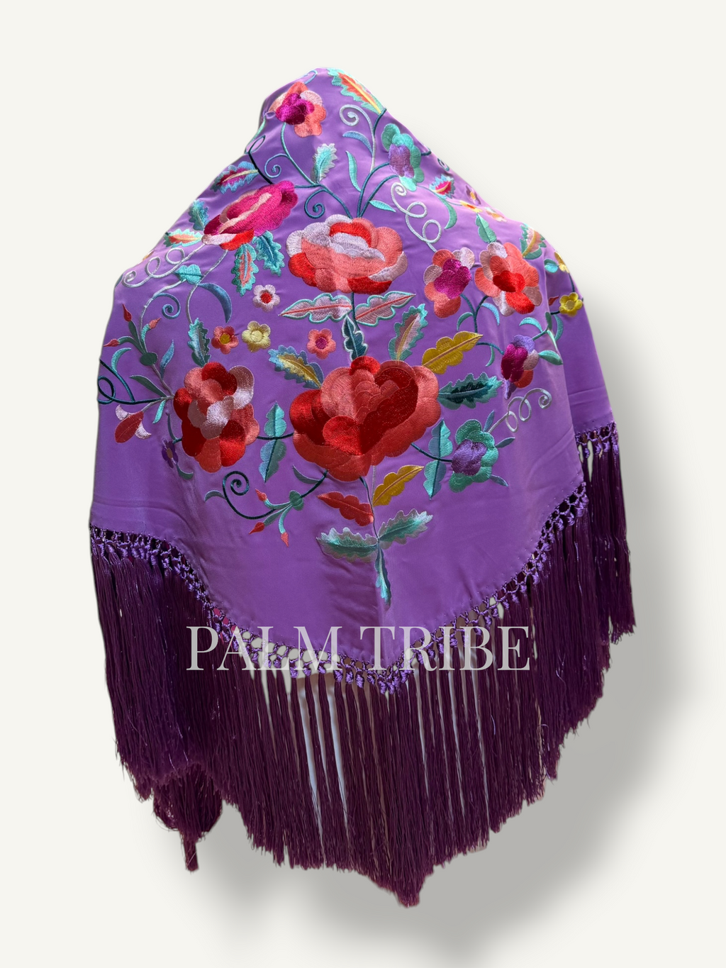 Mantoncillo Flores Morado