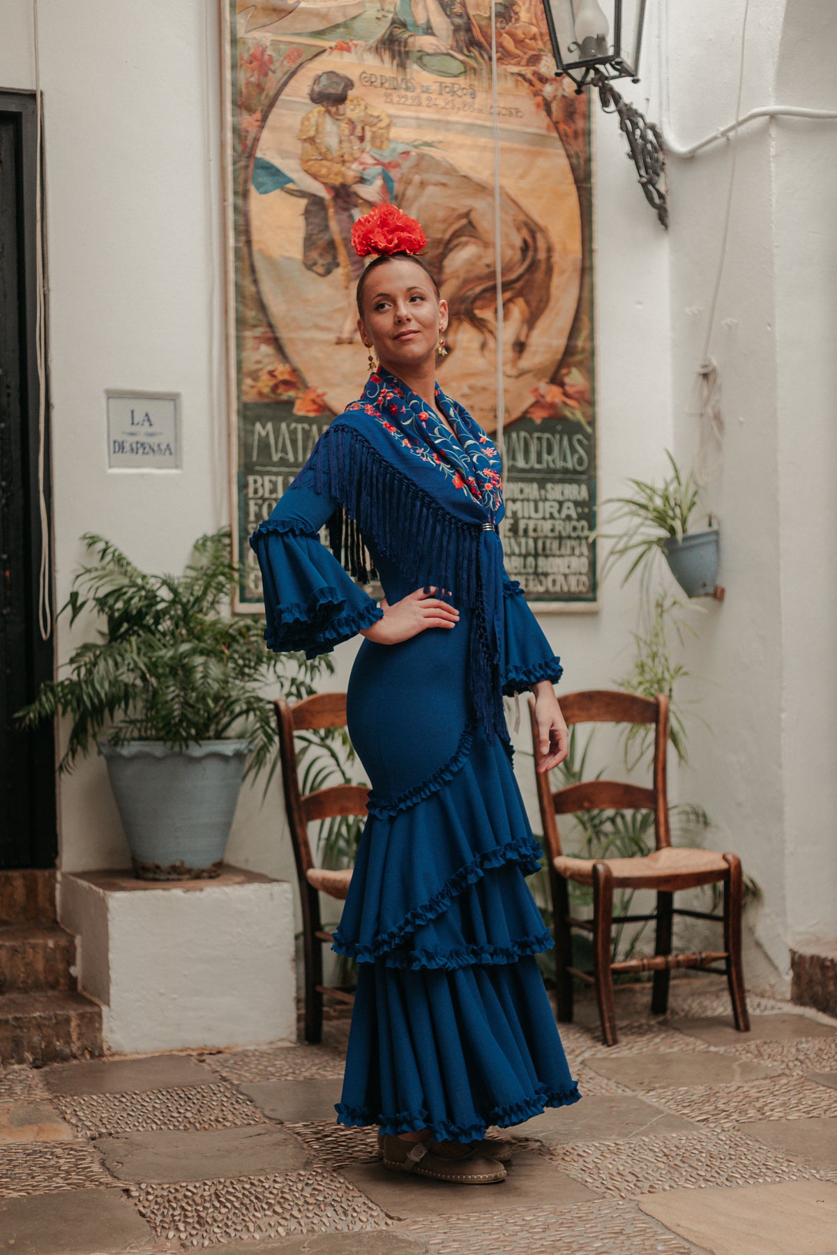 Vestido Soleá Azul Eléctrico