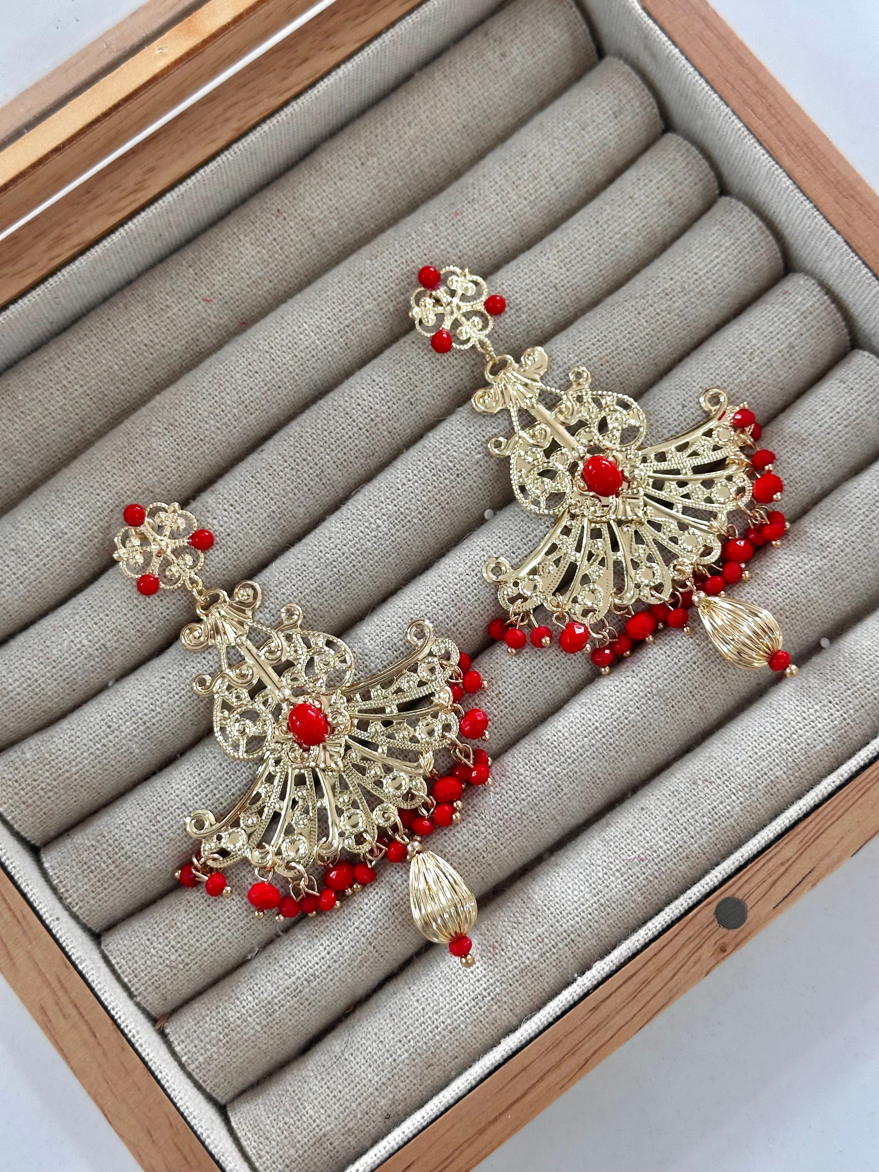 Pendientes Triana Rojo