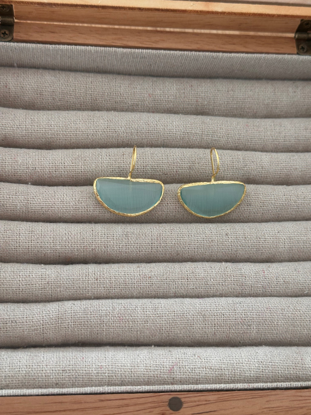 Pendientes Afrodita big turquesa