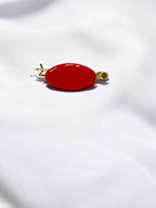 Broche Liso Rojo