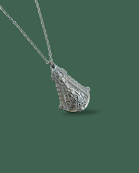 Collar Virgen del Rocío Plata Grande