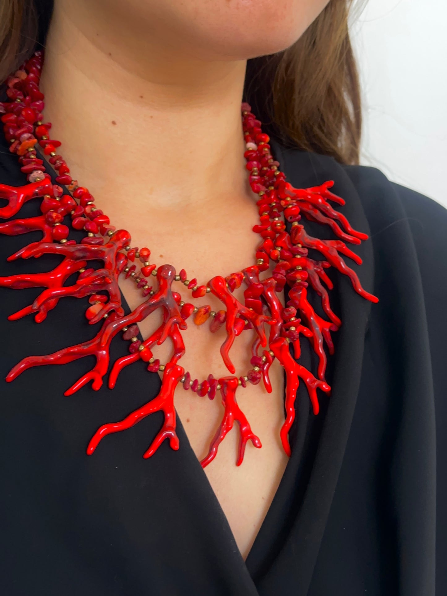 Collar Coral Rojo