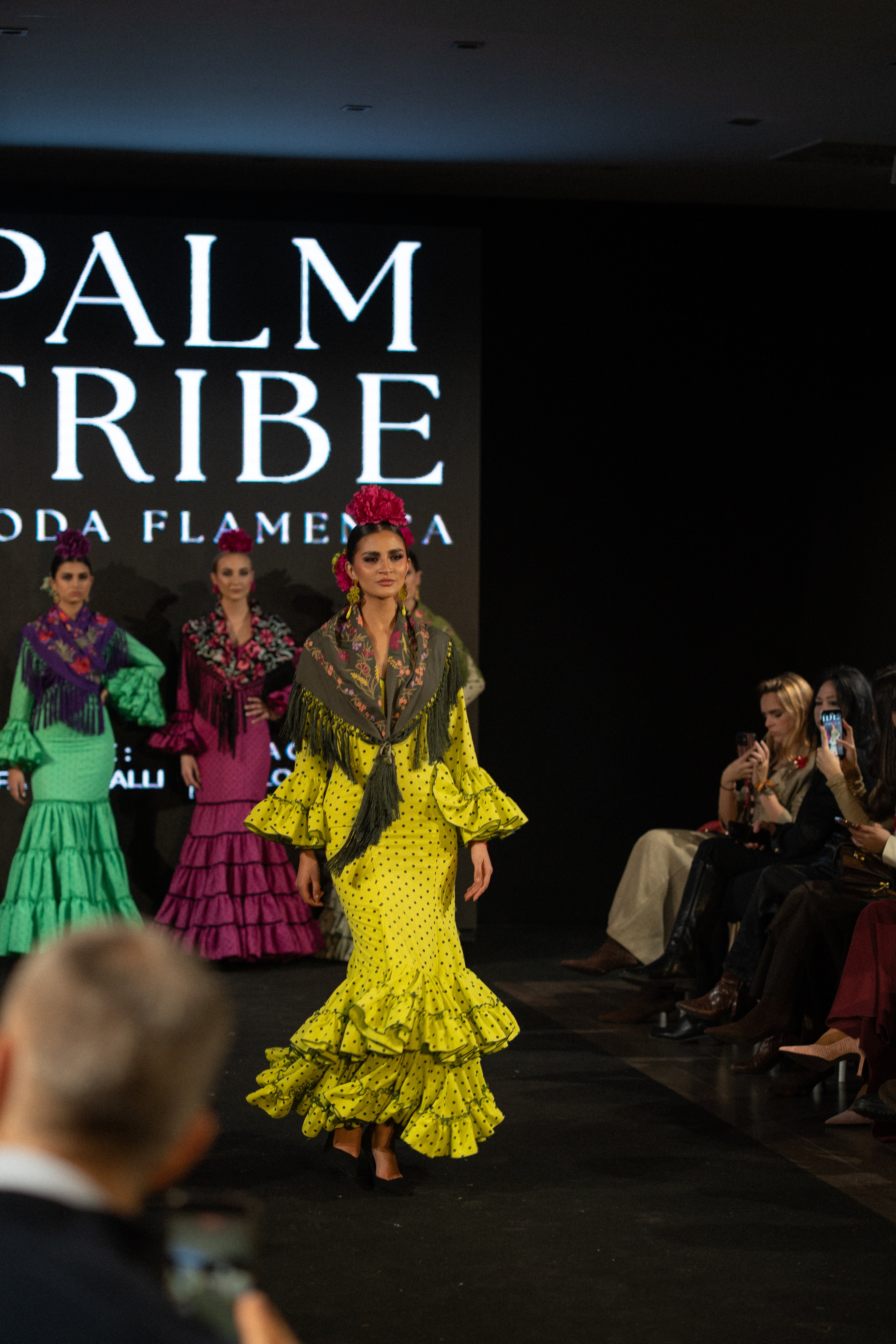 Traje de flamenca - Modelo Rocío Lima Lunar Oscuro