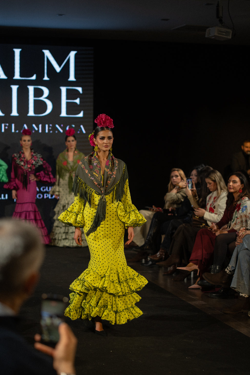 Traje de flamenca - Modelo Rocío Lima Lunar Oscuro