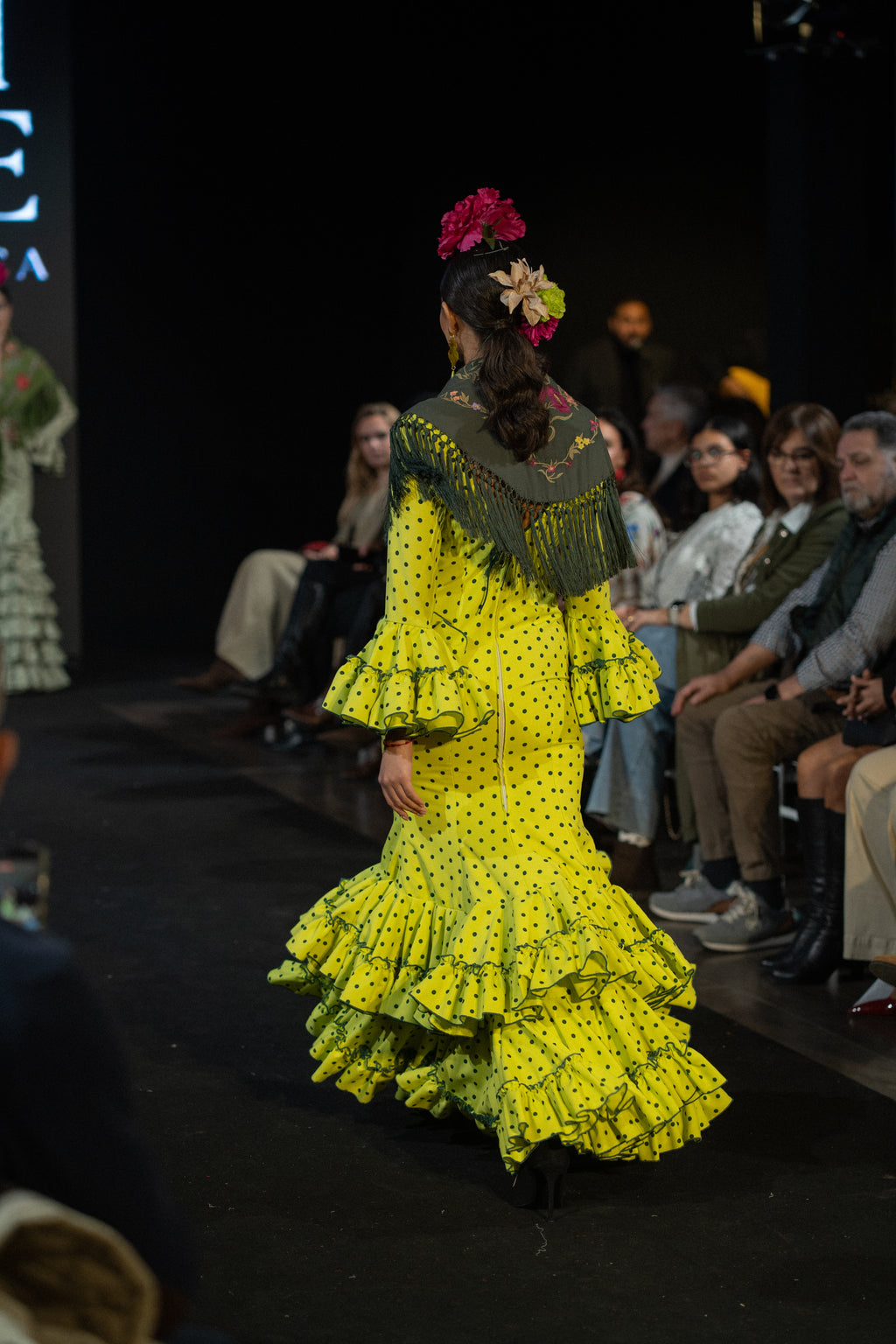 Traje de flamenca - Modelo Rocío Lima Lunar Oscuro