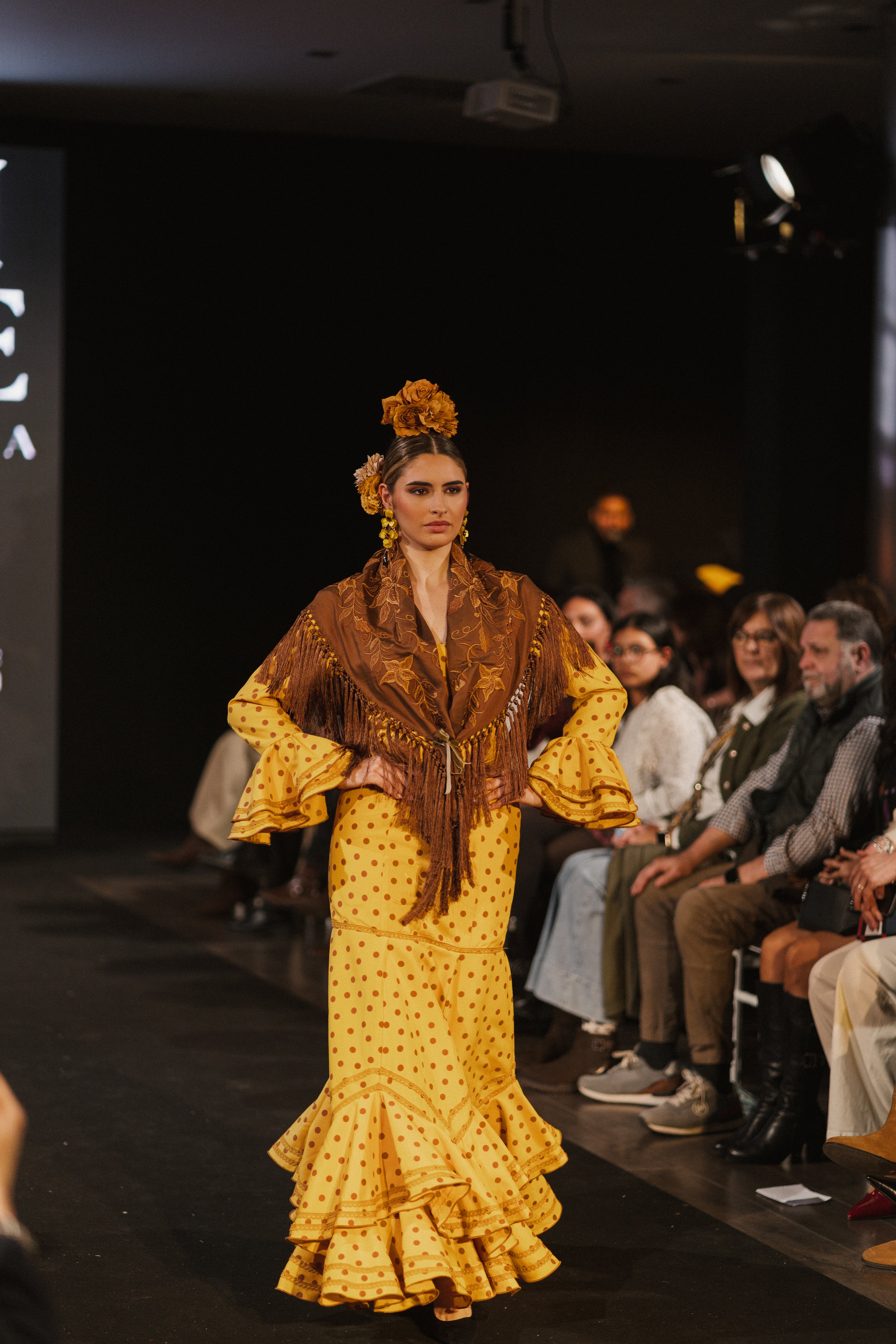 Traje de Flamenca - Modelo María Albero lunar marrón