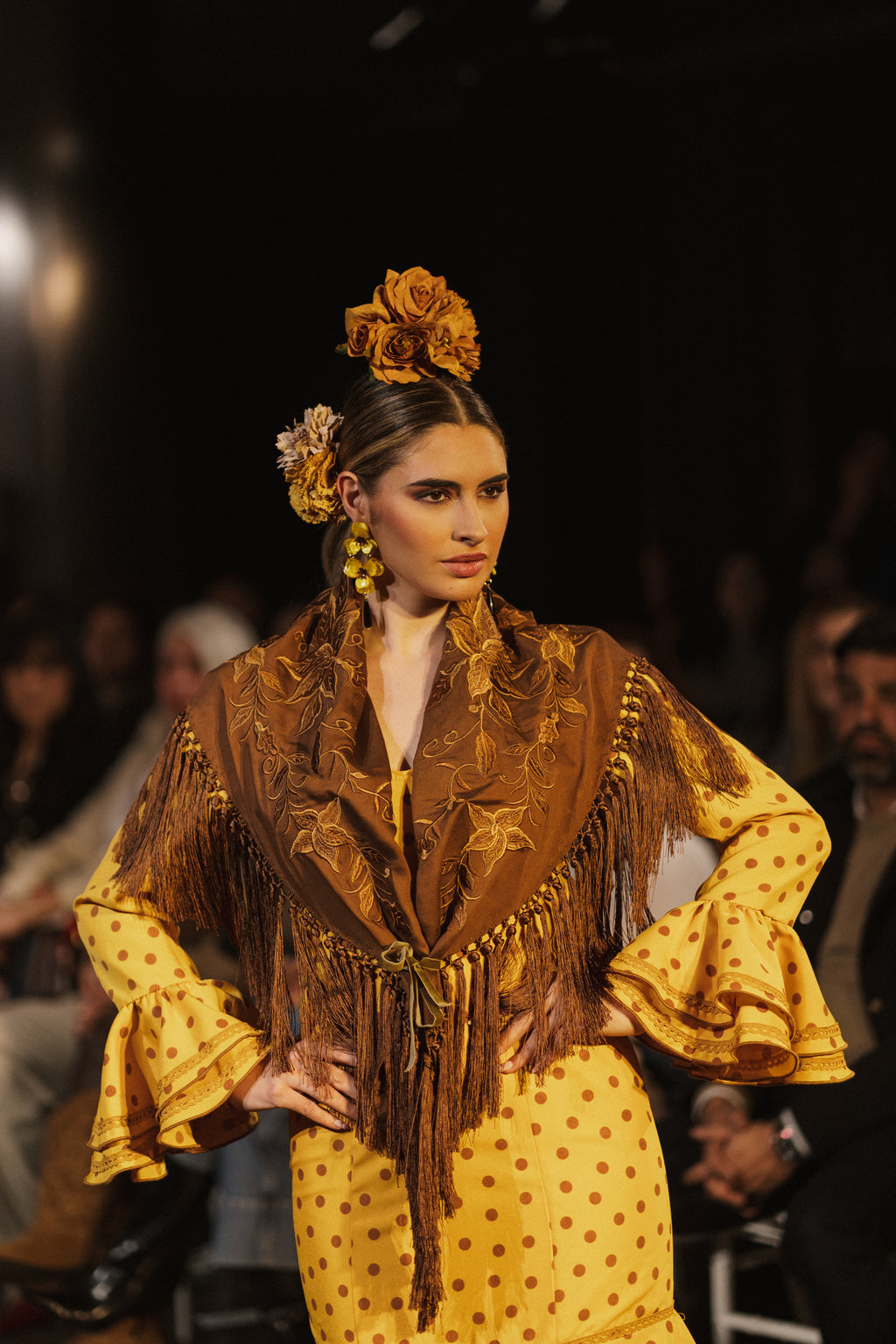 Traje de Flamenca - Modelo María Albero lunar marrón