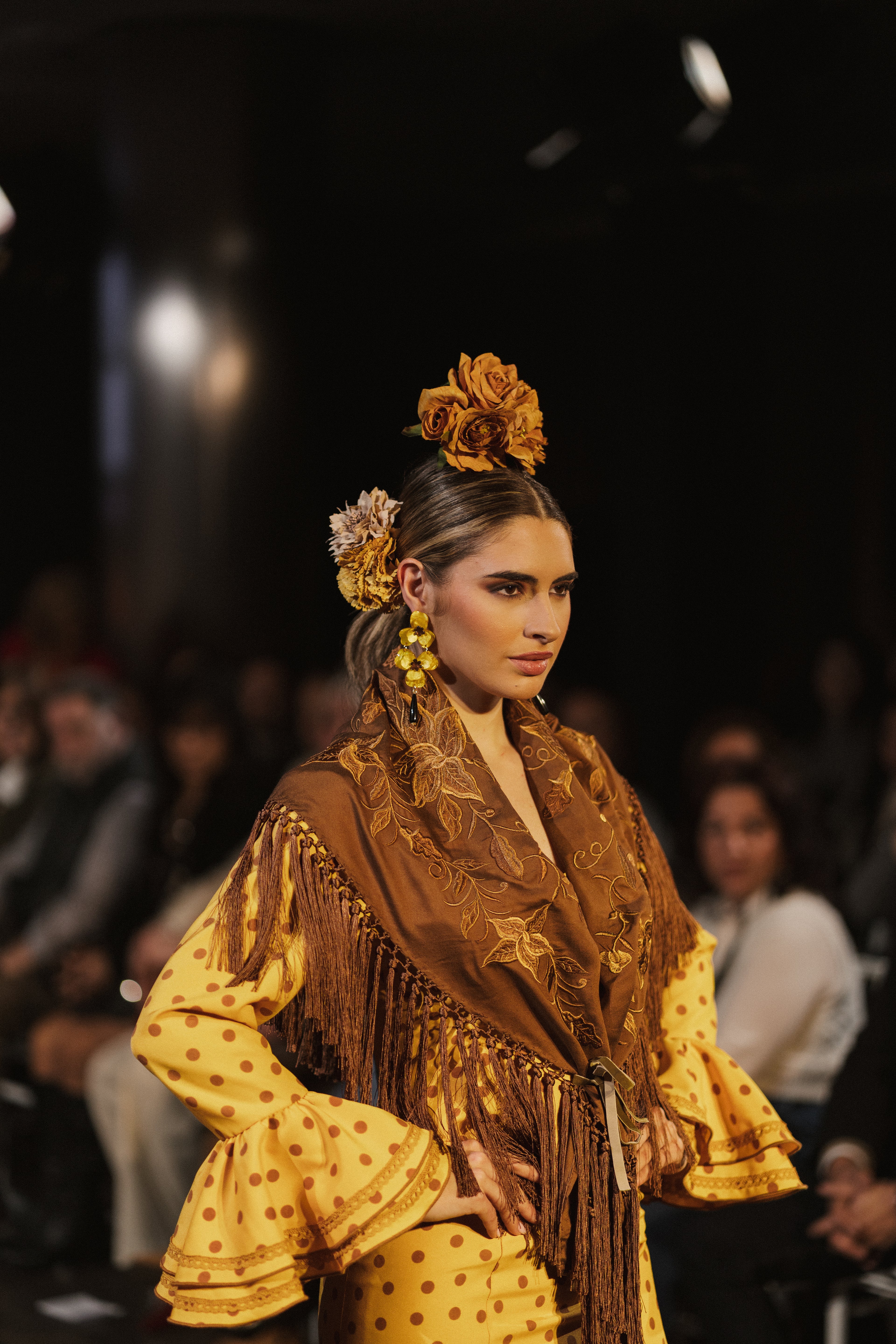 Traje de Flamenca - Modelo María Albero lunar marrón