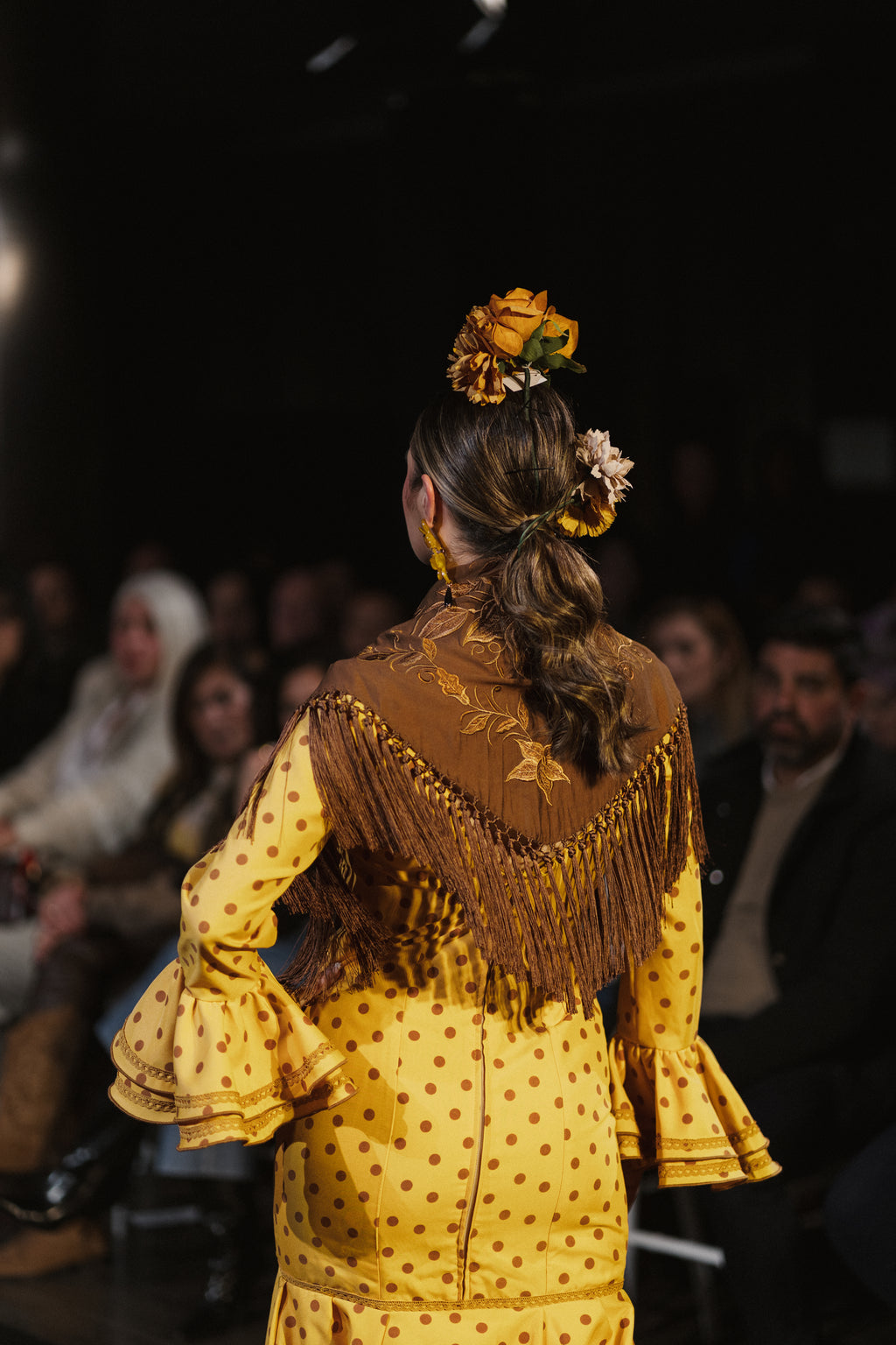 Traje de Flamenca - Modelo María Albero lunar marrón