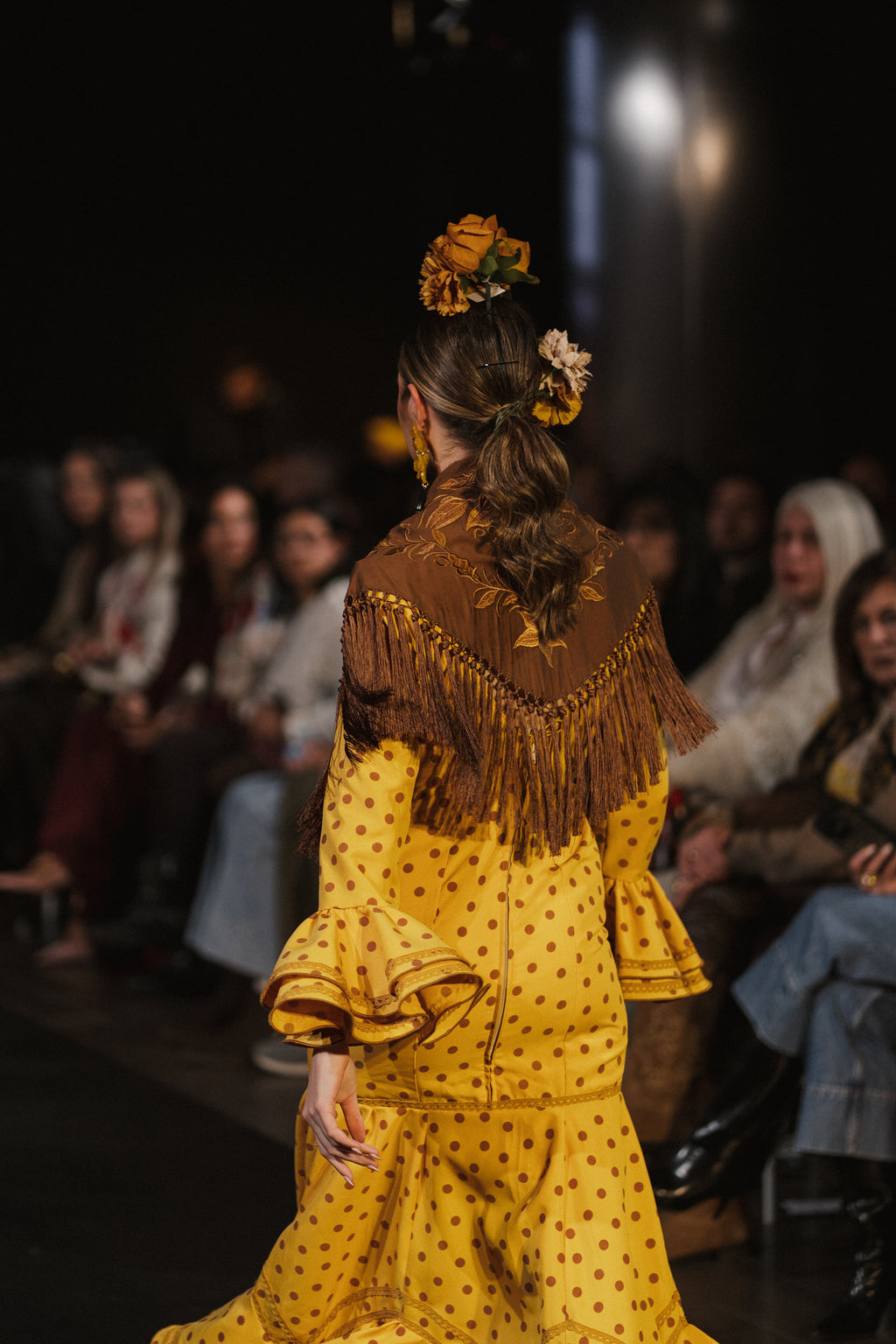 Traje de Flamenca - Modelo María Albero lunar marrón
