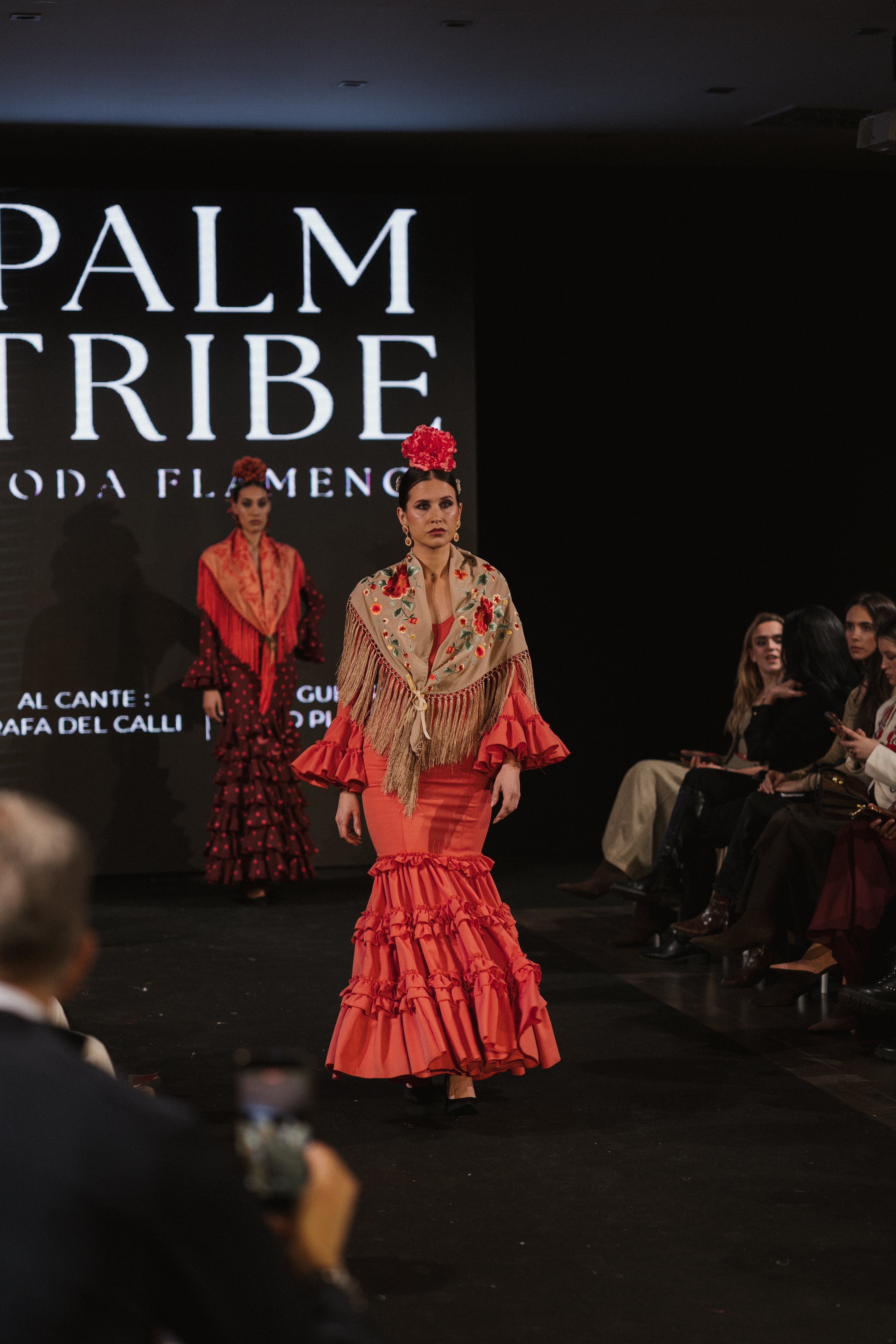 Traje de Flamenca - Modelo Clavel Coral