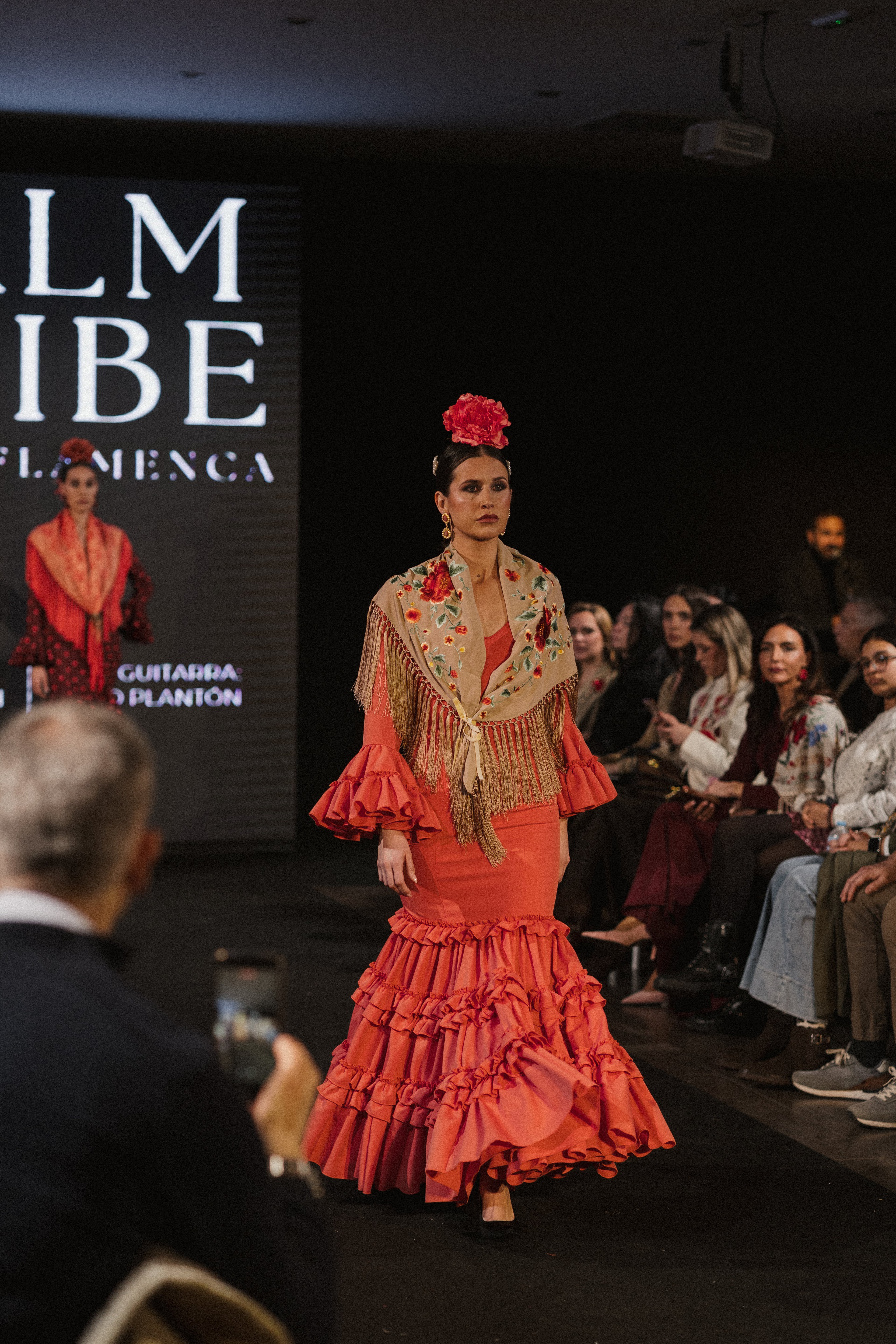 Traje de Flamenca - Modelo Clavel Coral