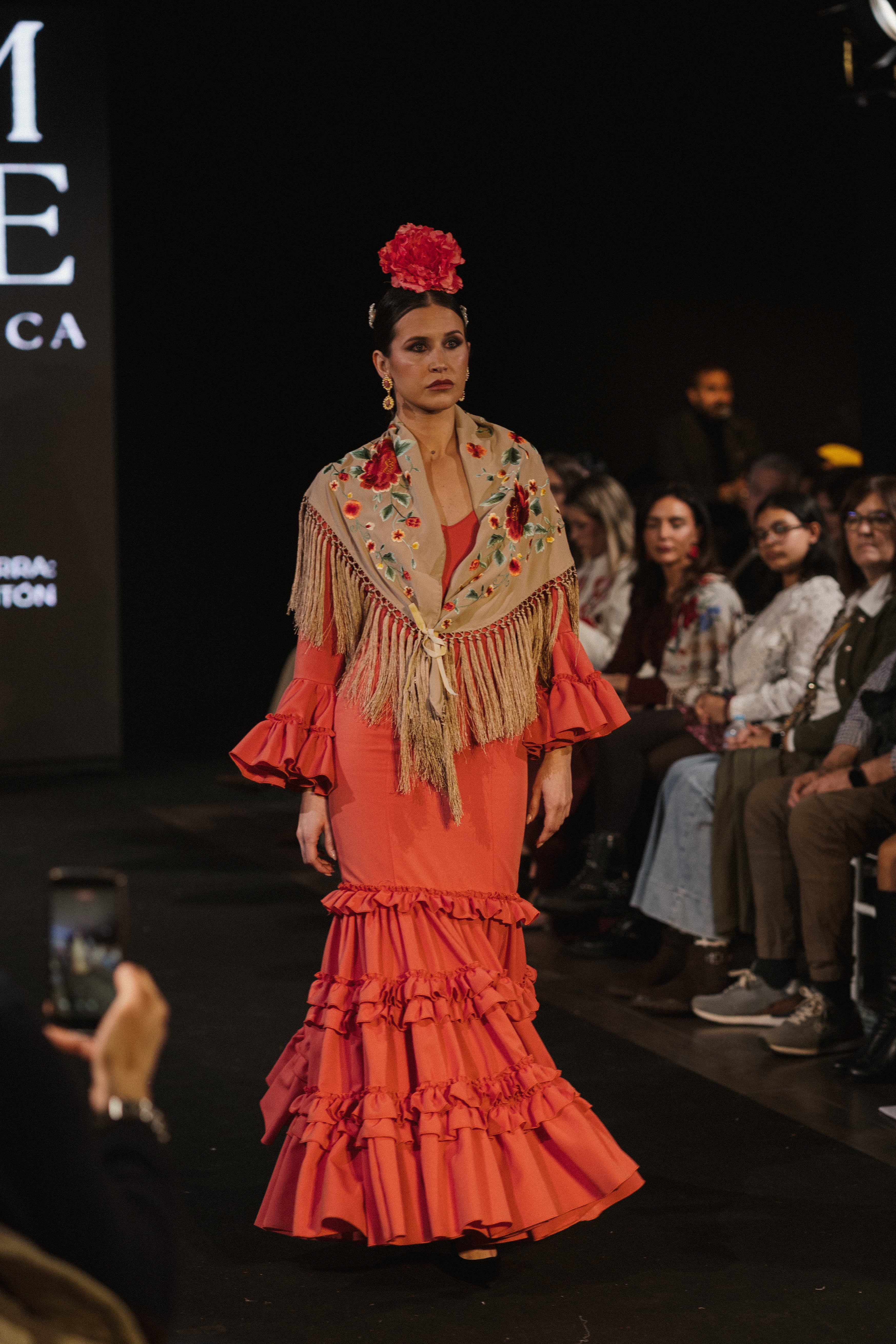 Traje de Flamenca - Modelo Clavel Coral