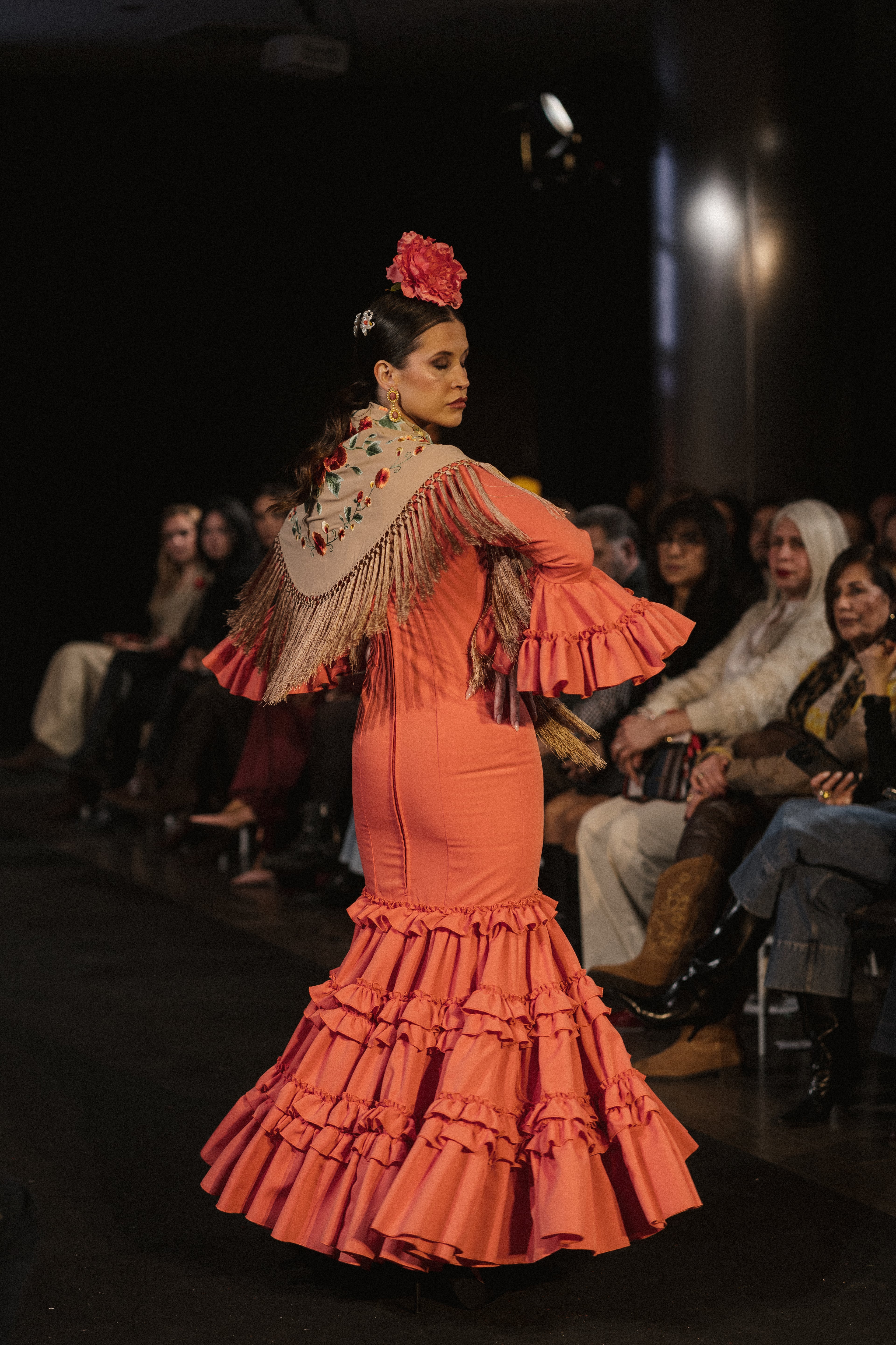 Traje de Flamenca - Modelo Clavel Coral
