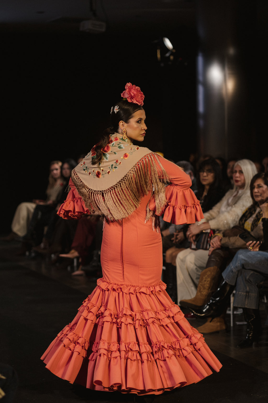 Traje de Flamenca - Modelo Clavel Coral