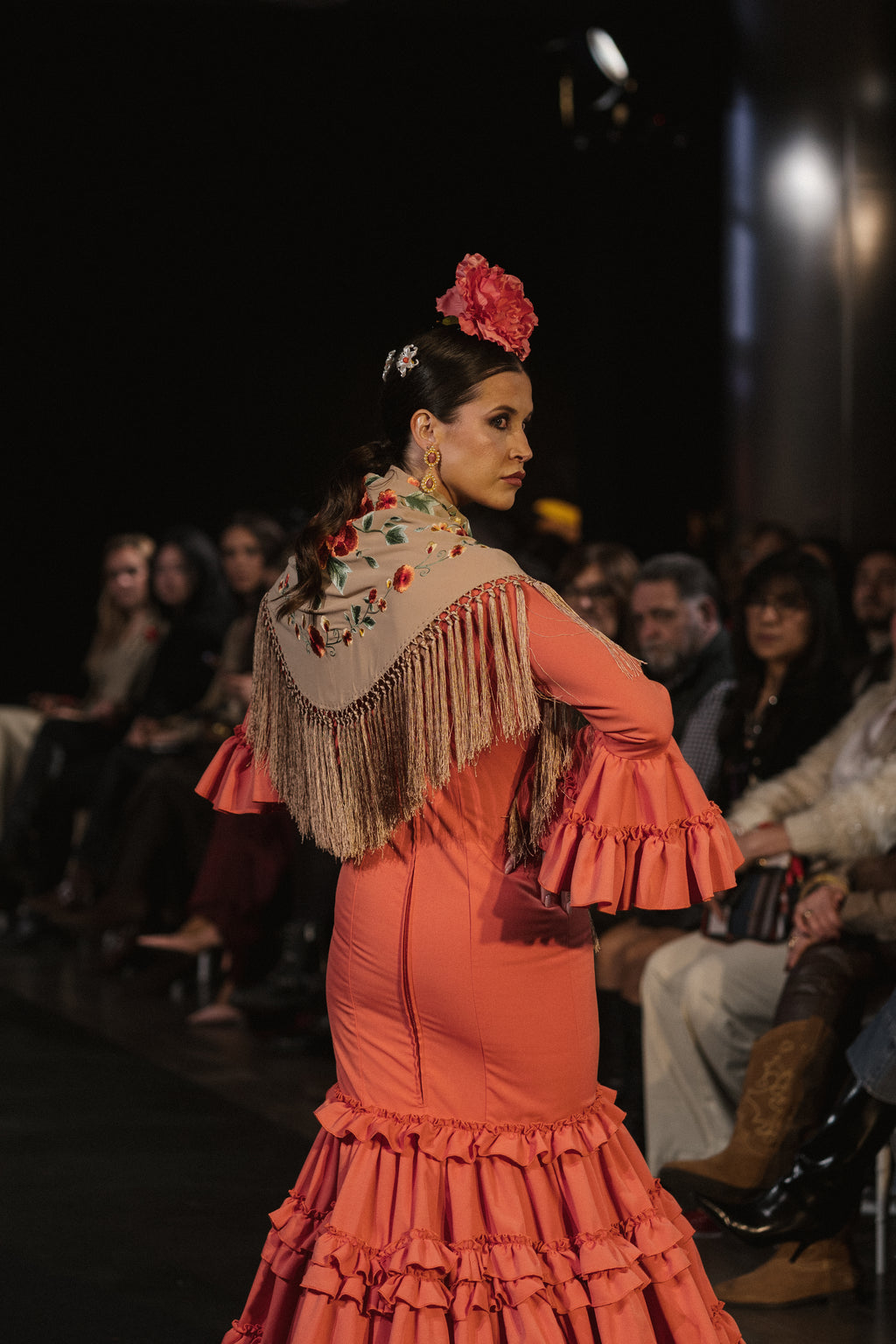 Traje de Flamenca - Modelo Clavel Coral