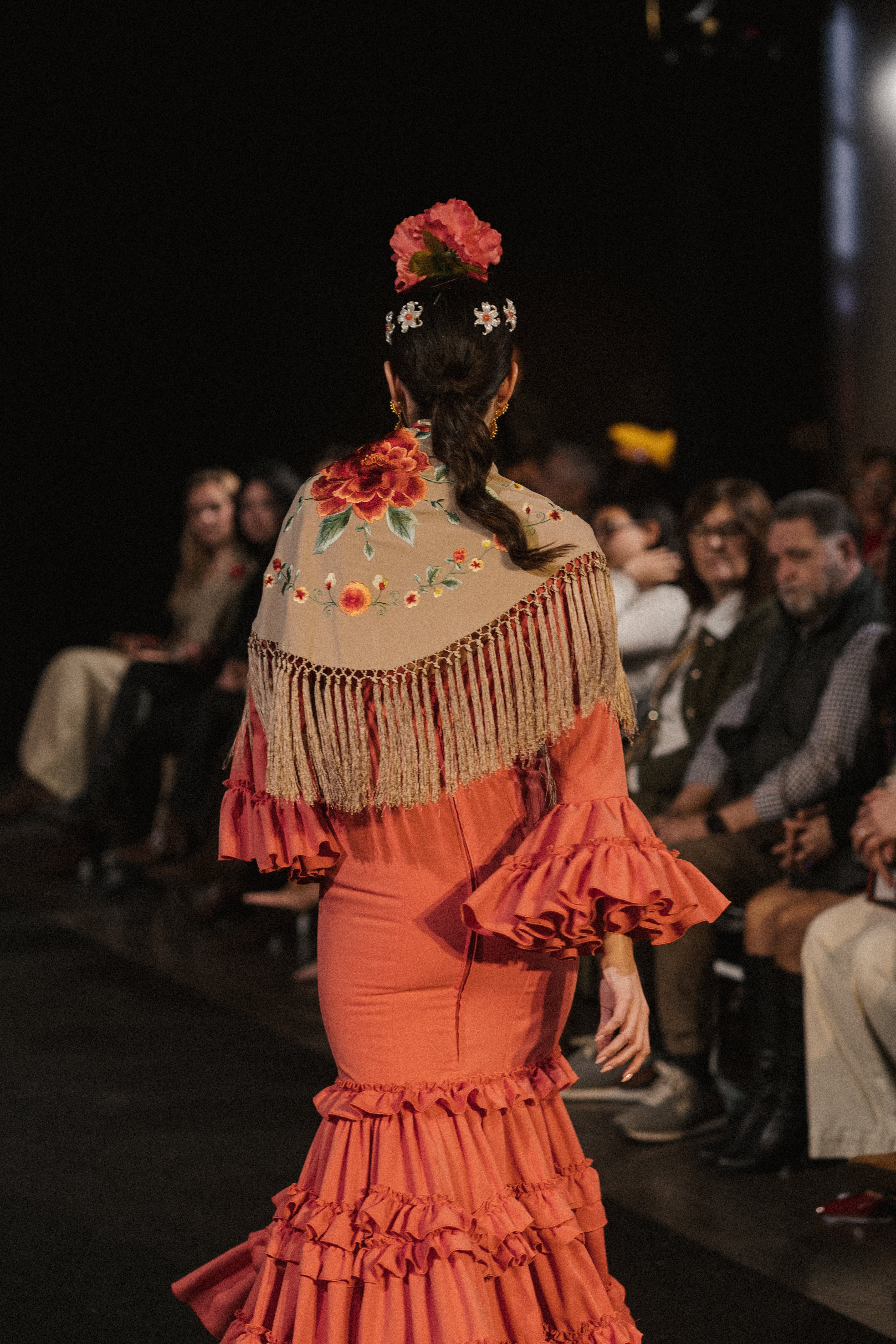 Traje de Flamenca - Modelo Clavel Coral