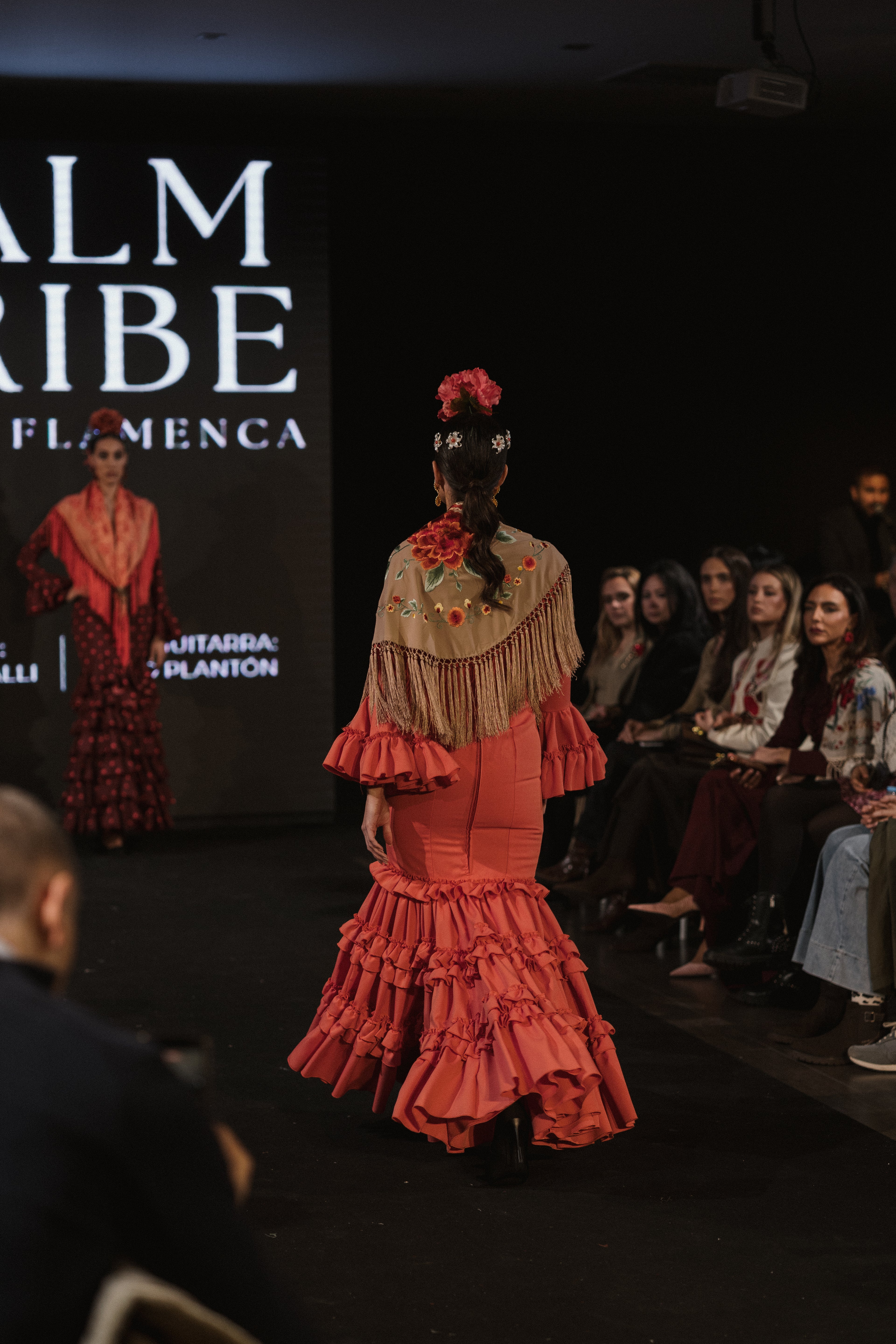 Traje de Flamenca - Modelo Clavel Coral