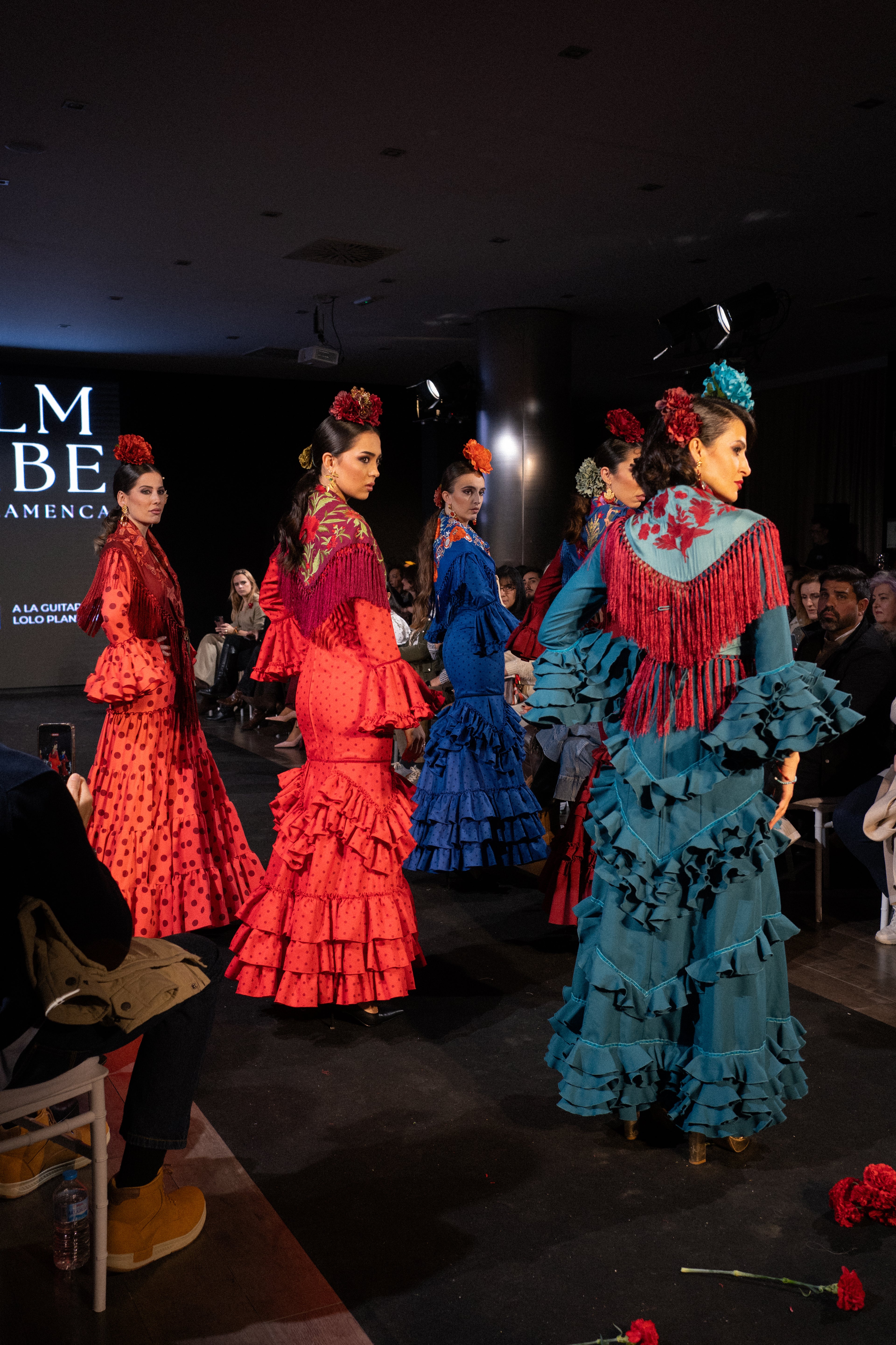 Traje de flamenca - Modelo Lirio Turquesa