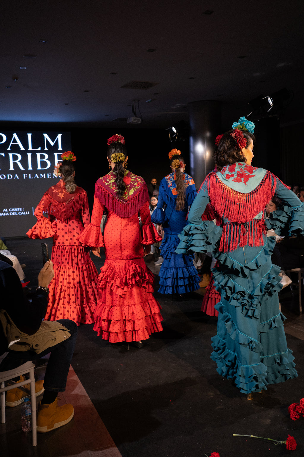 Traje de flamenca - Modelo Lirio Turquesa