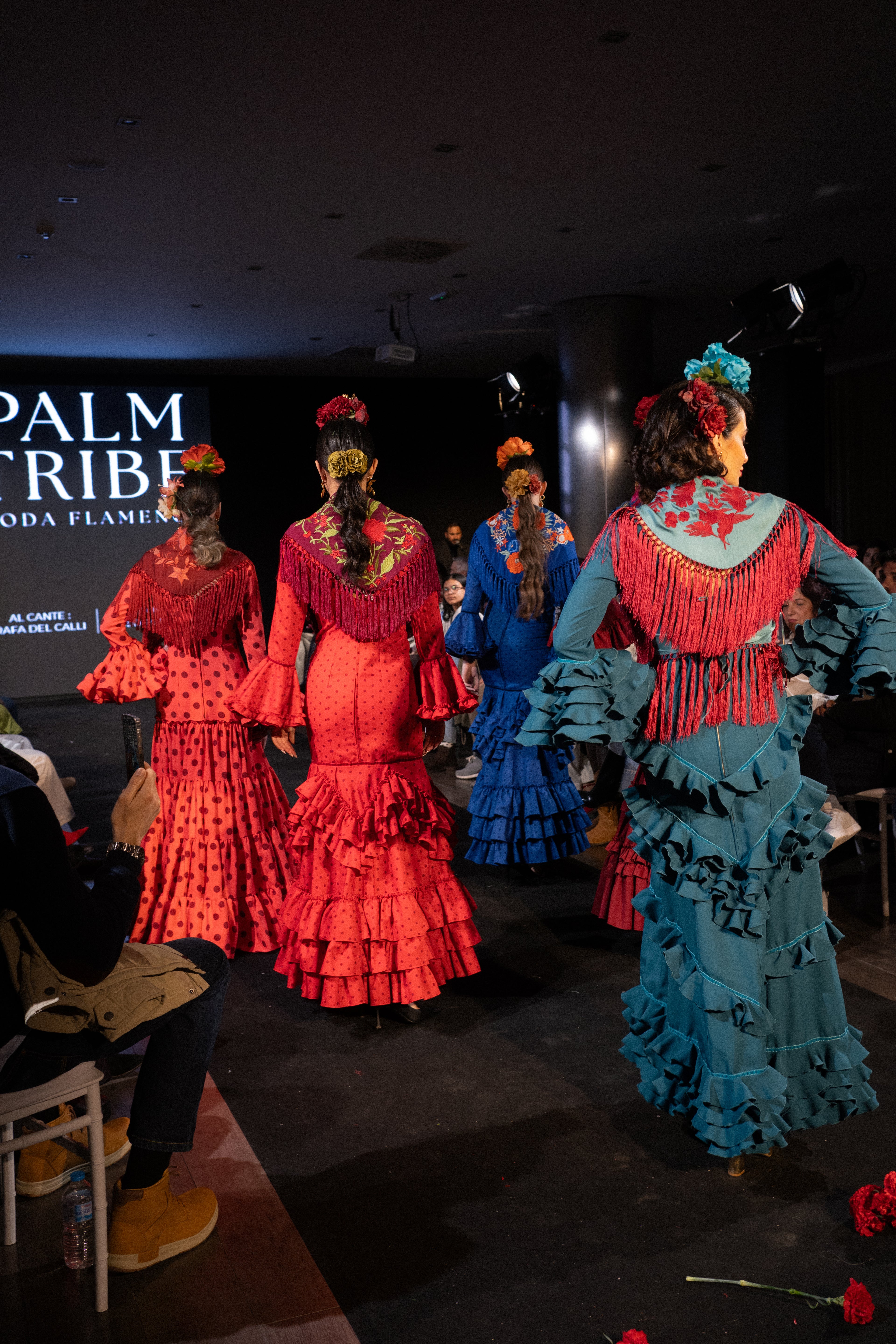 Traje de flamenca - Modelo Lirio Turquesa