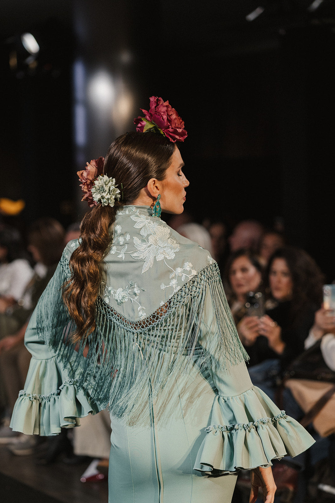 Traje de flamenca - Modelo Rocío Aquamarina