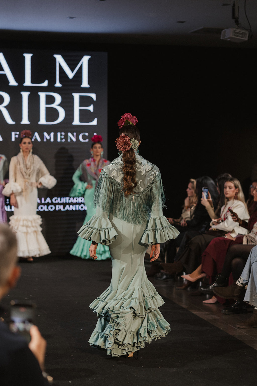 Traje de flamenca - Modelo Rocío Aquamarina