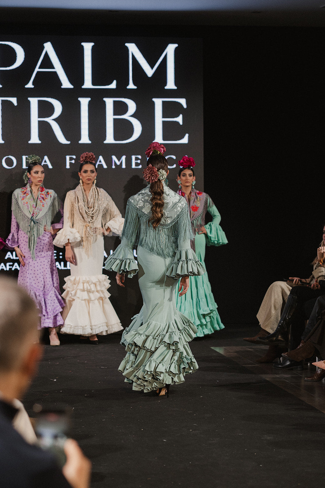 Traje de flamenca - Modelo Rocío Aquamarina
