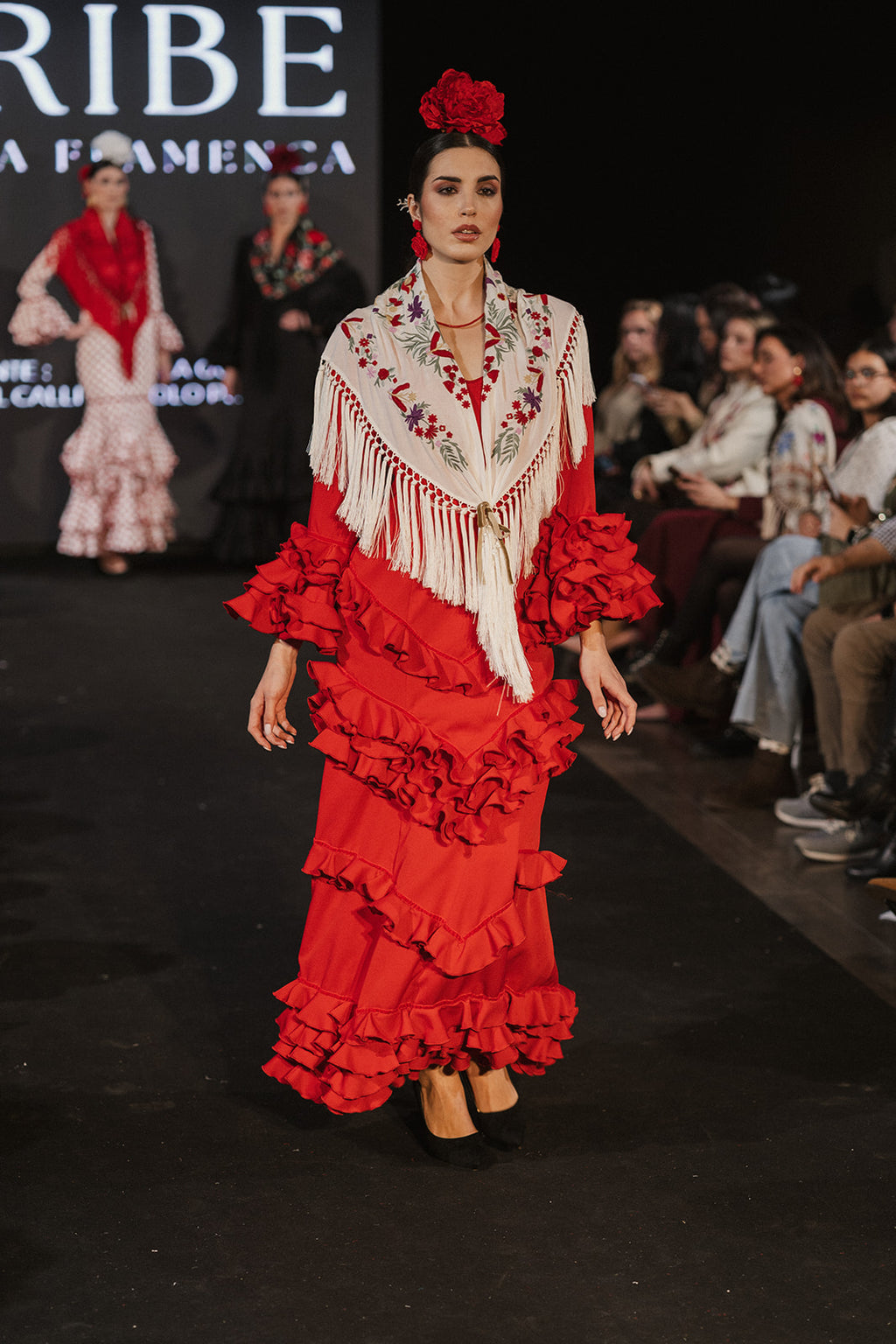 Traje de flamenca - Modelo Lirio Rojo