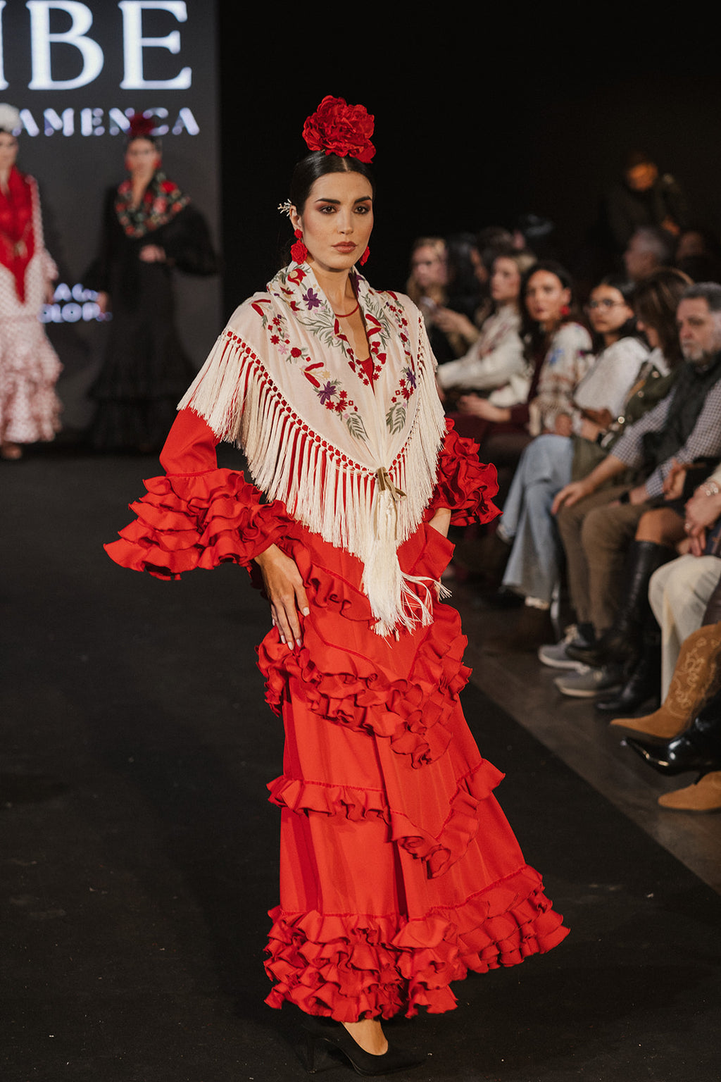 Traje de flamenca - Modelo Lirio Rojo