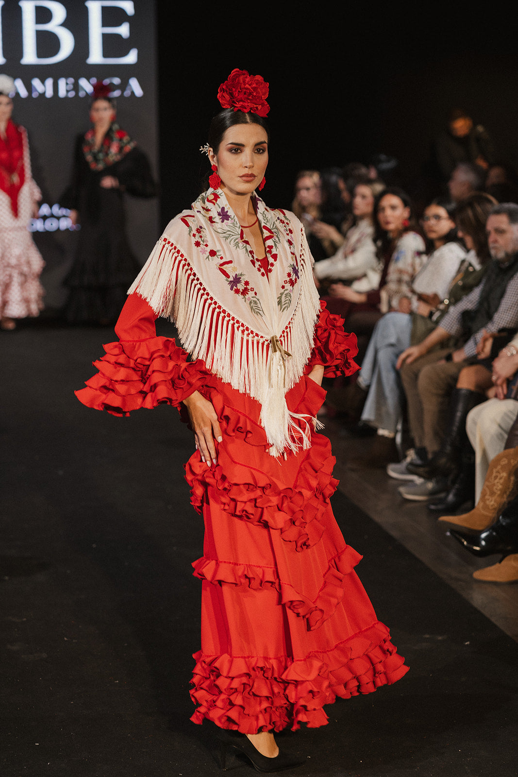 Traje de flamenca - Modelo Lirio Rojo