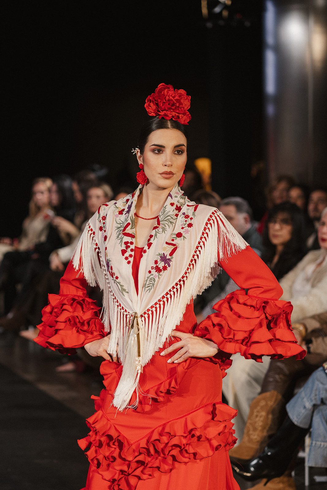 Traje de flamenca - Modelo Lirio Rojo