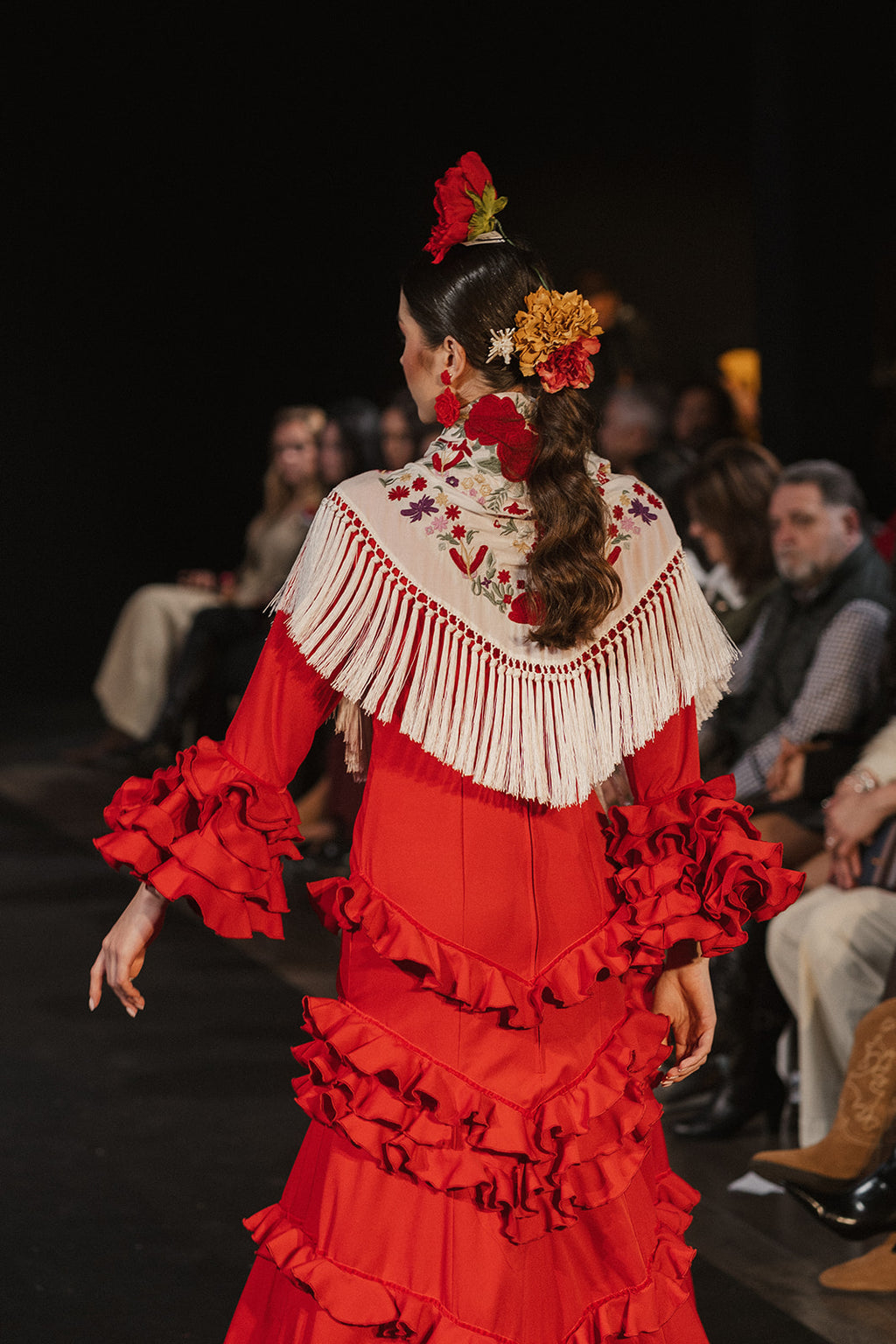 Traje de flamenca - Modelo Lirio Rojo