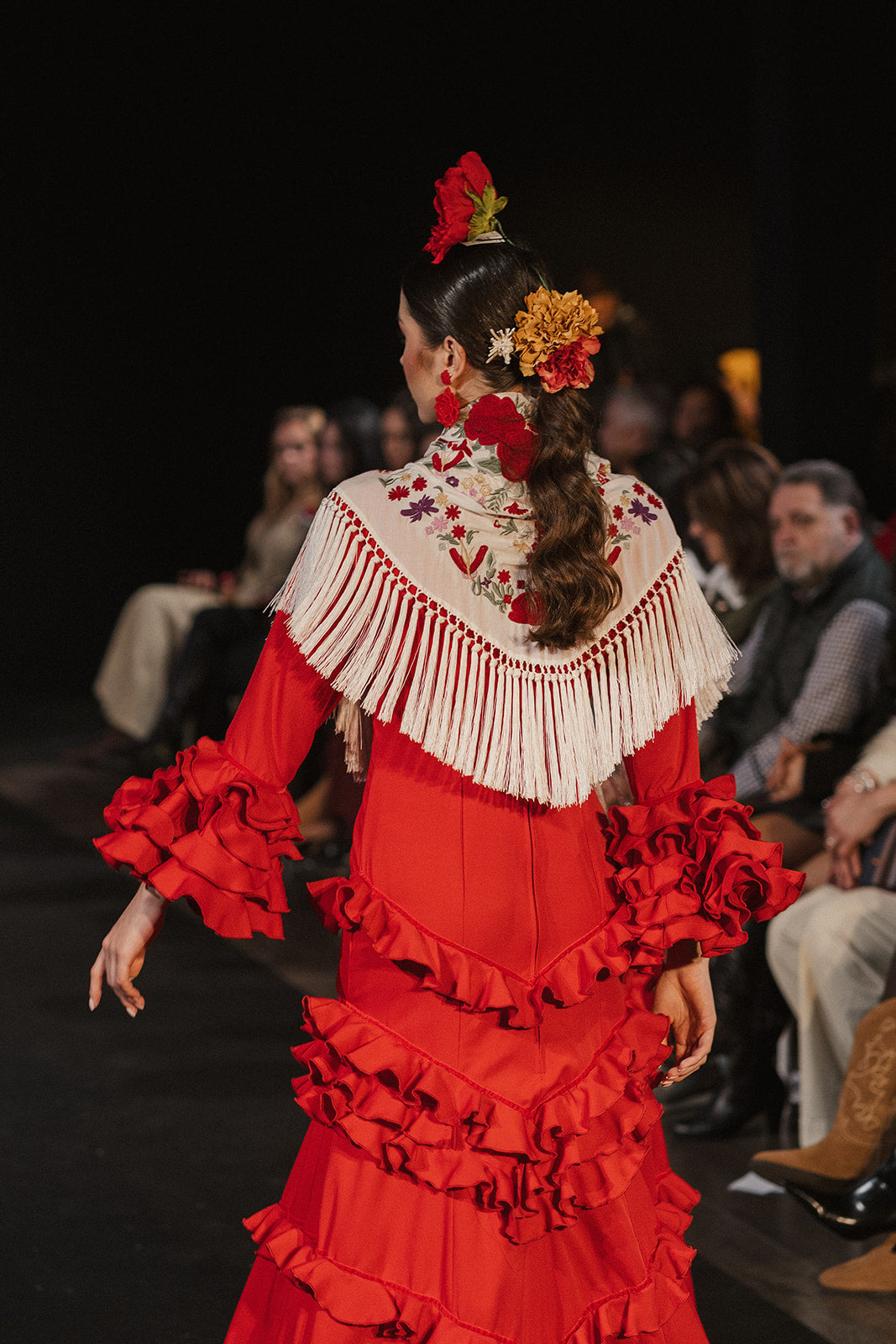 Traje de flamenca - Modelo Lirio Rojo