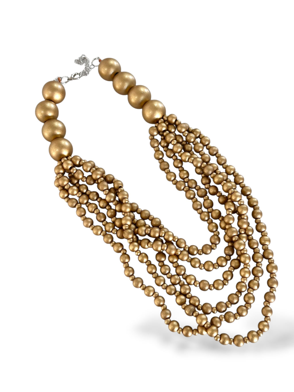 Collar Madera Dorado