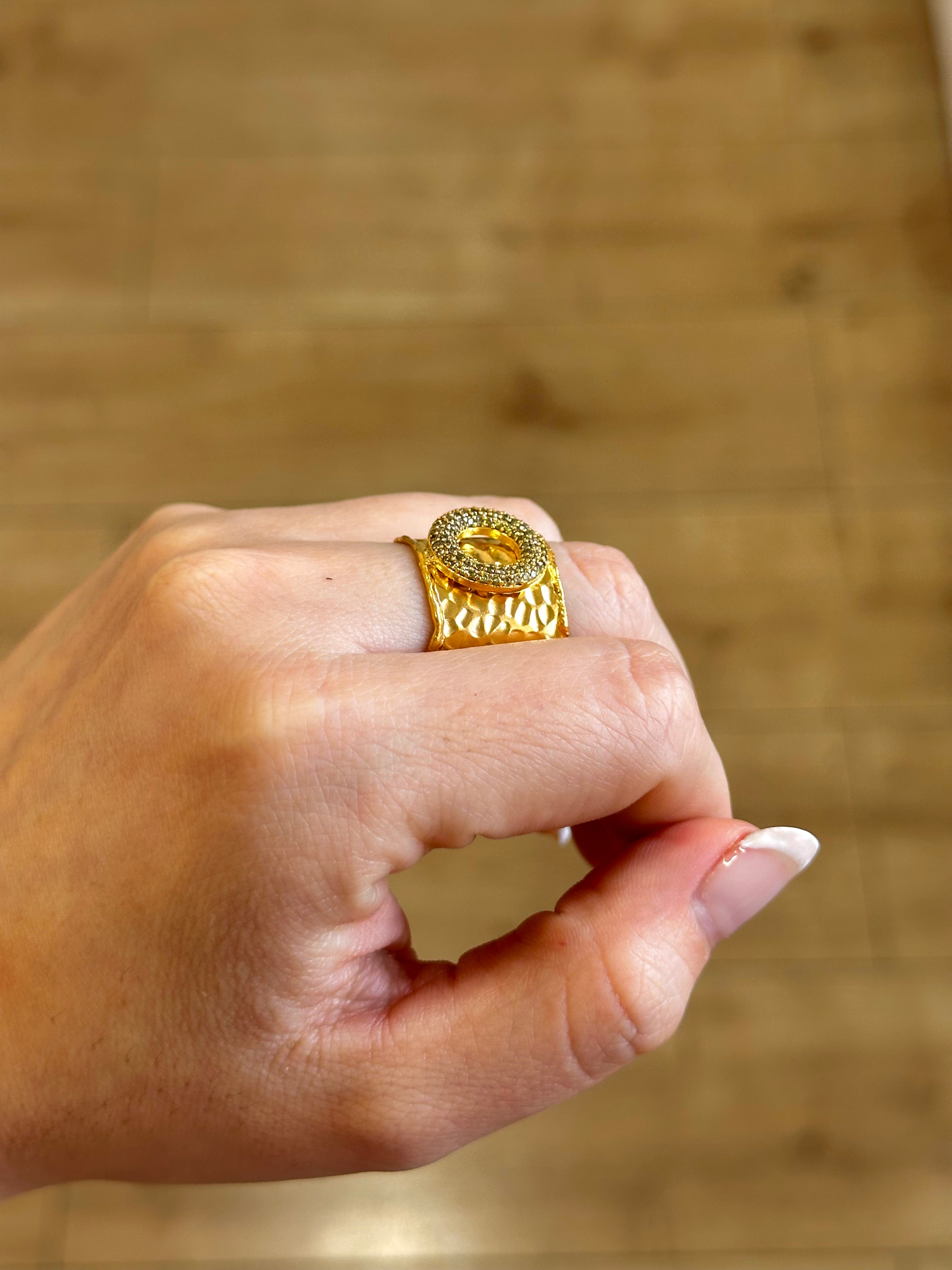 Anillo Maestranza verde oliva