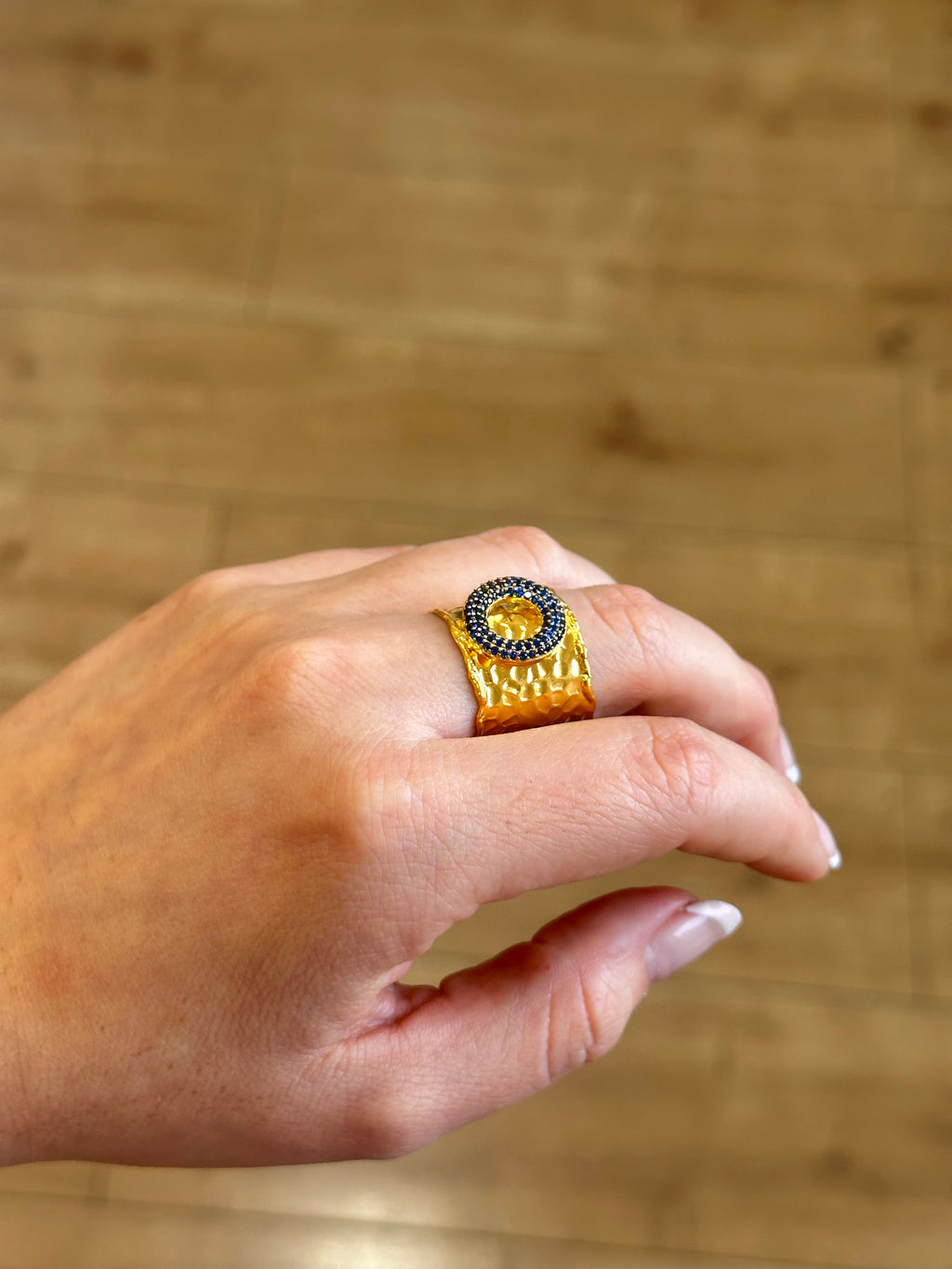 Anillo Maestranza Azul