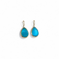 Pendientes lagrima celeste