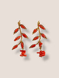 Pendientes hoja Corales