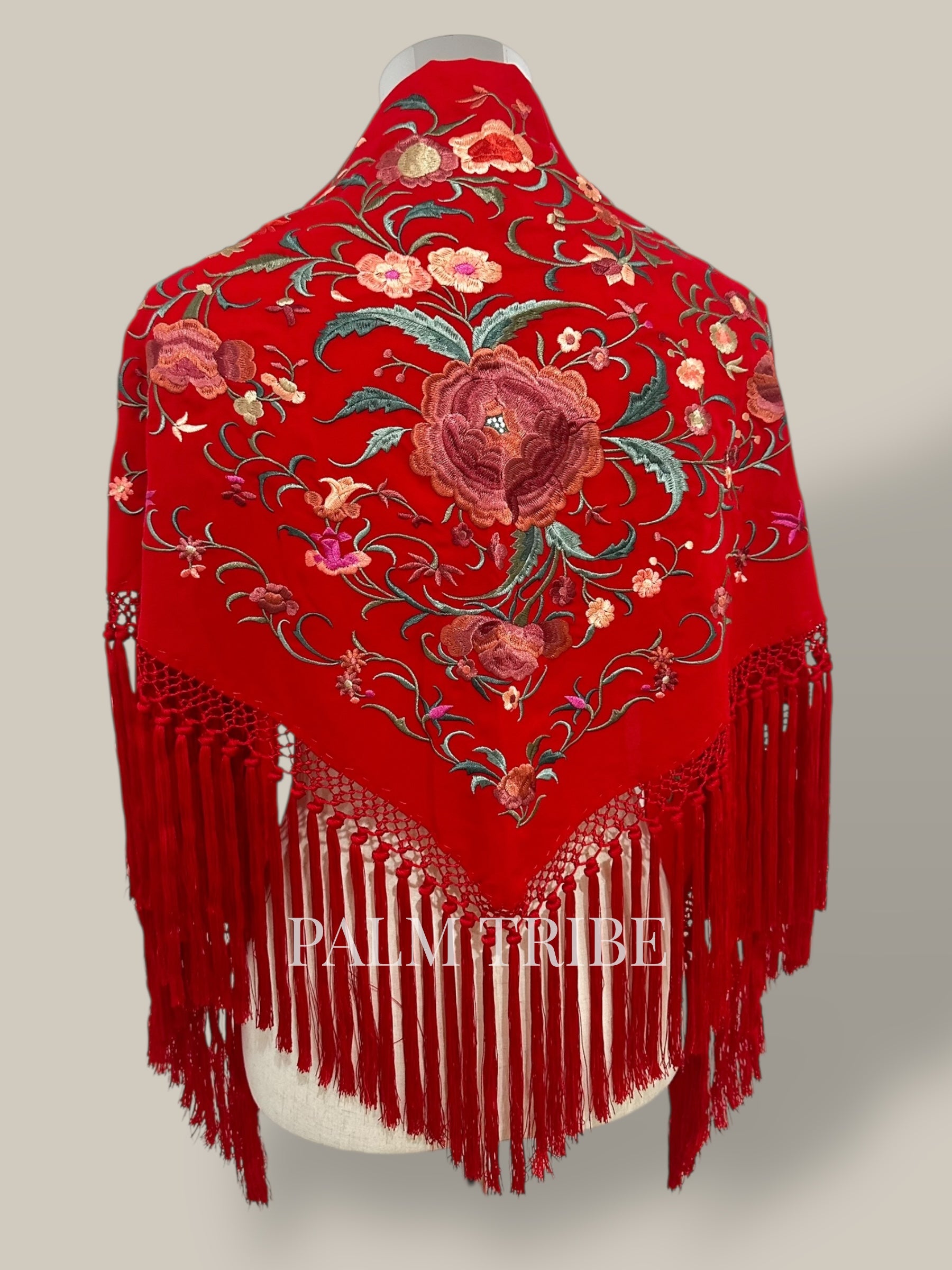 Mantoncillo Jaleo rojo con rosados