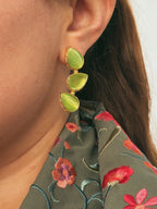 Pendientes Trío Piedra Verde