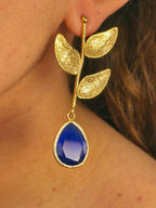 Pendientes Almería Azul Eléctrico