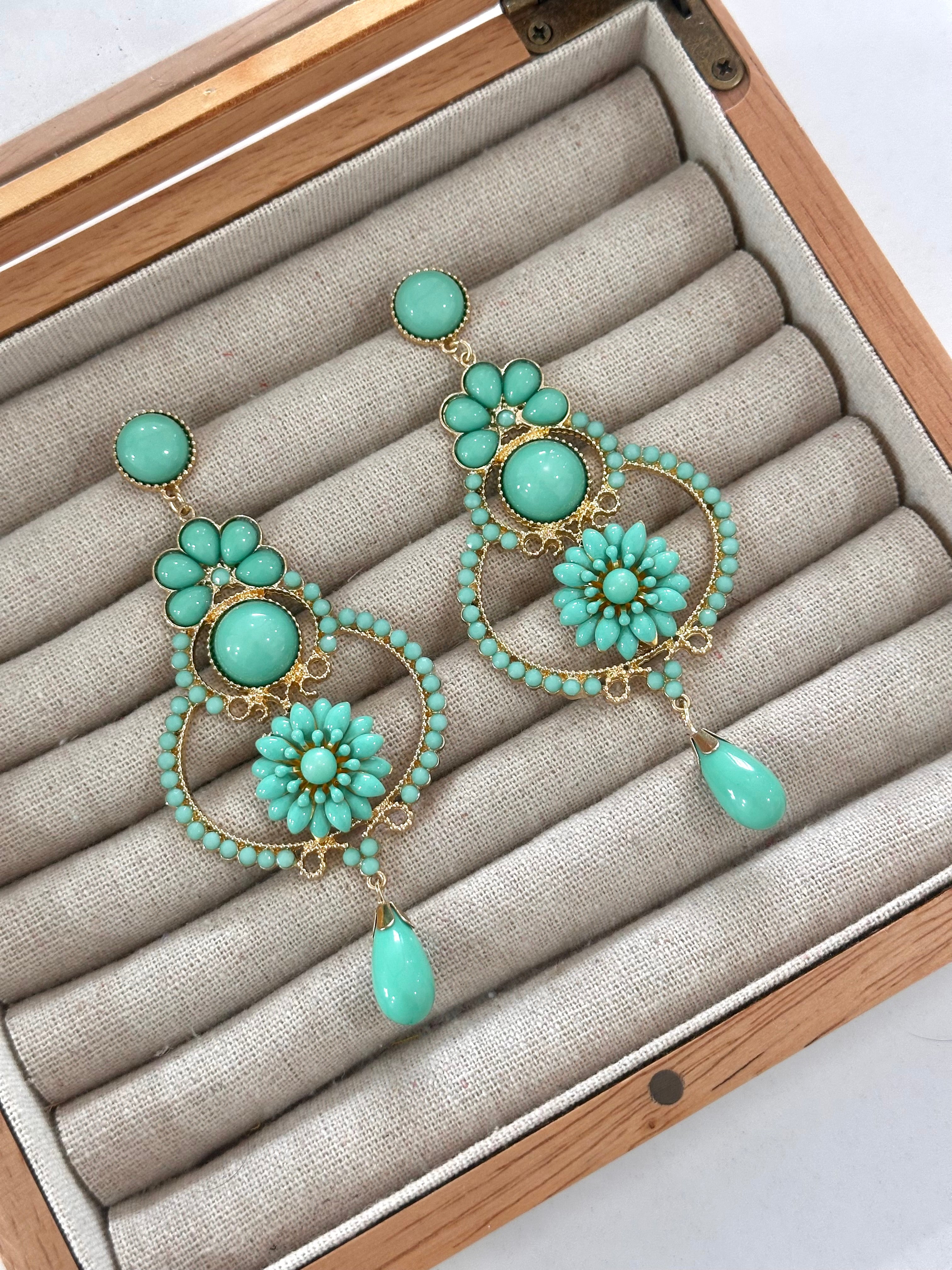 Pendientes Manuela Turquesa