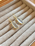 Pendientes lagrima BIG blanco