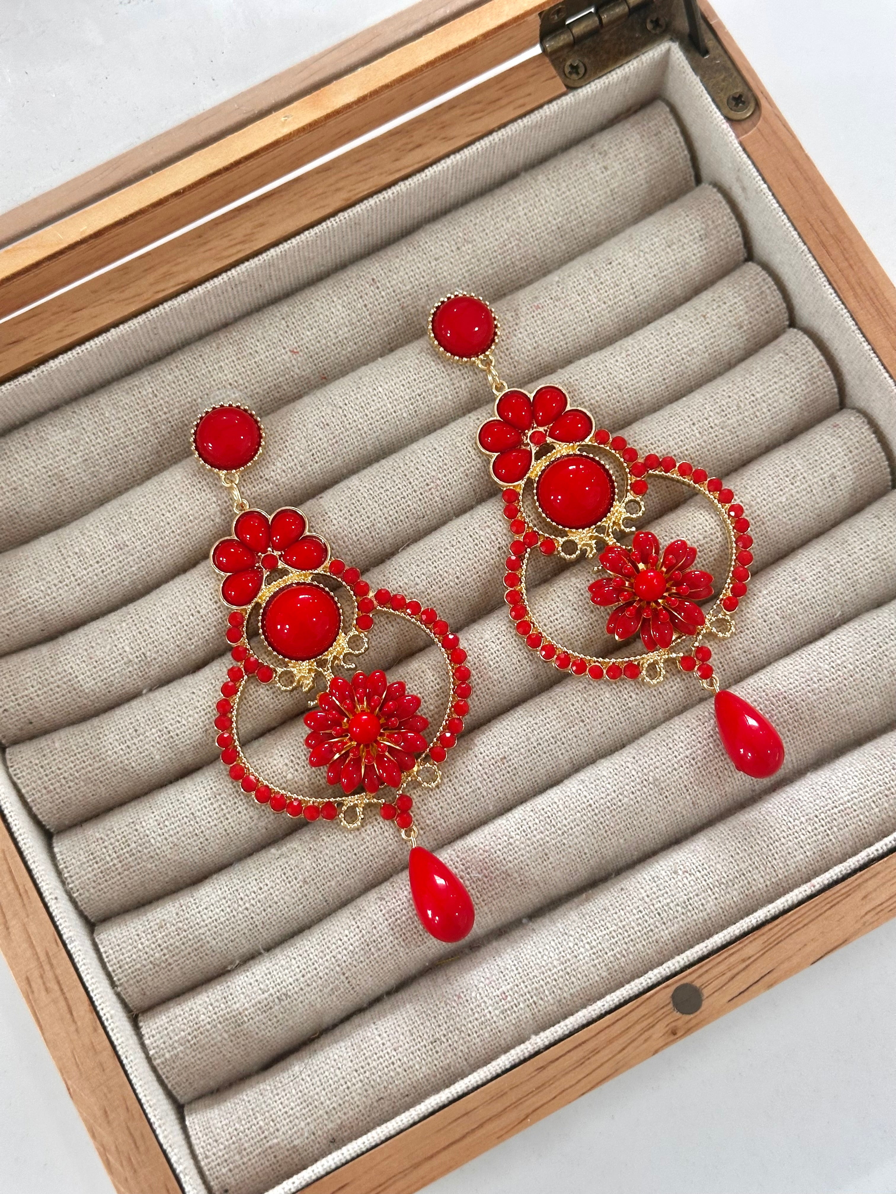 Pendientes Manuela Rojo