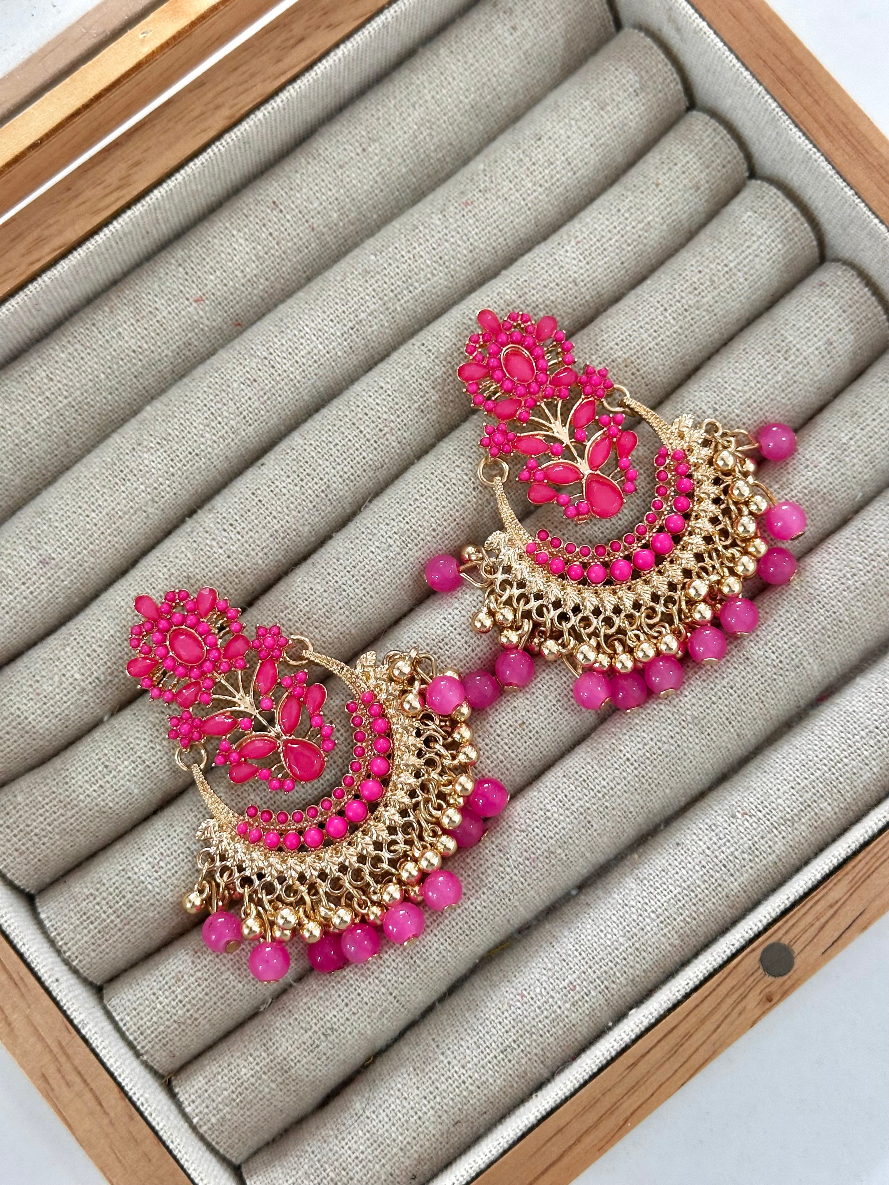 Pendientes Tailandia Rosa