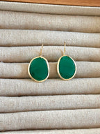 Pendientes Óvalo Esmeralda