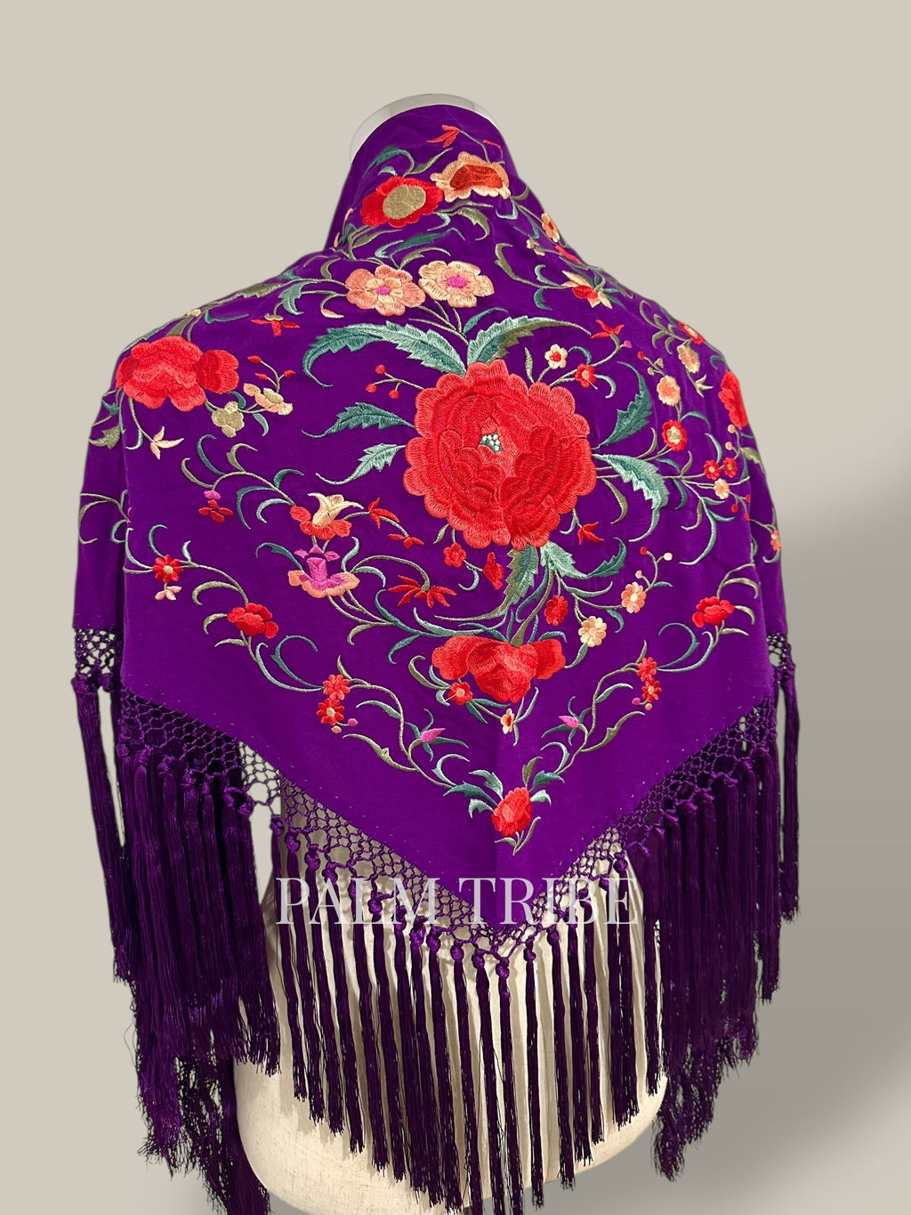 Mantoncillo Jaleo Morado con rojo